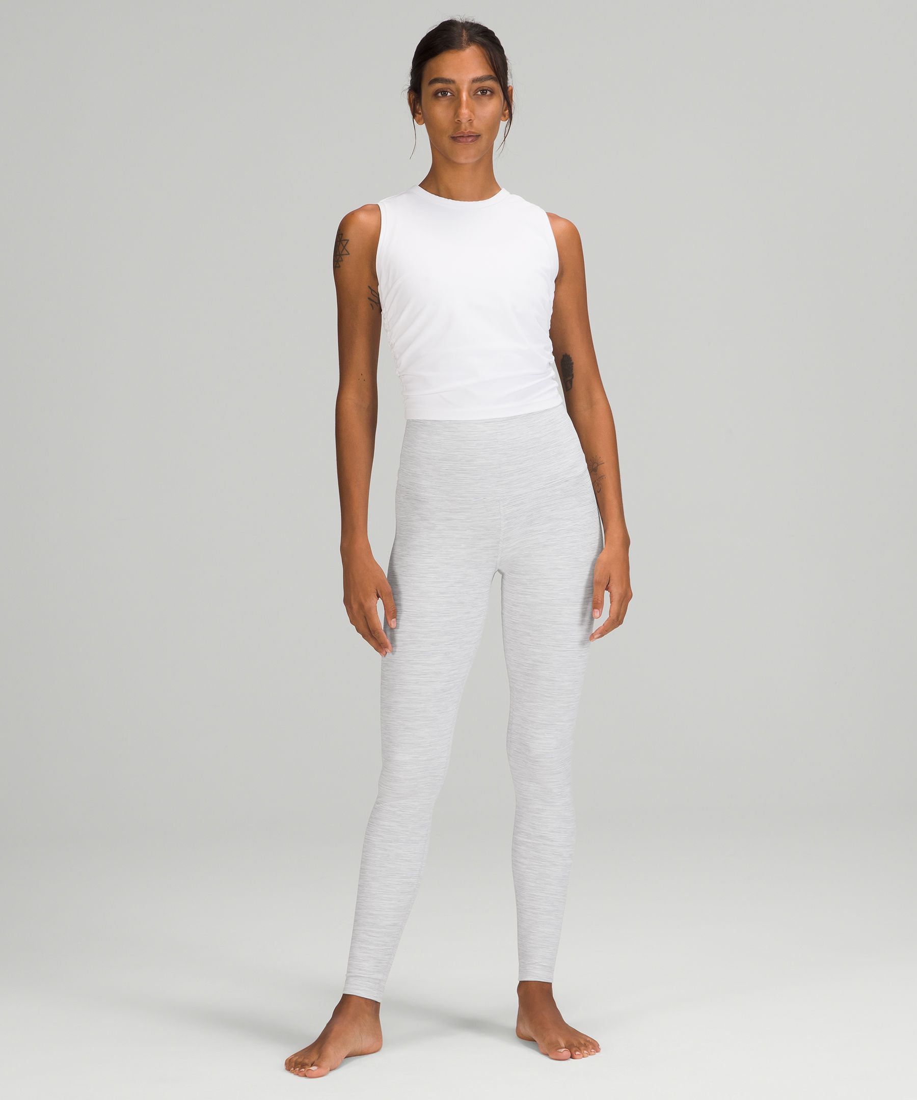 Lululemon Leggings Dame Hvite | 24851-FZCQ