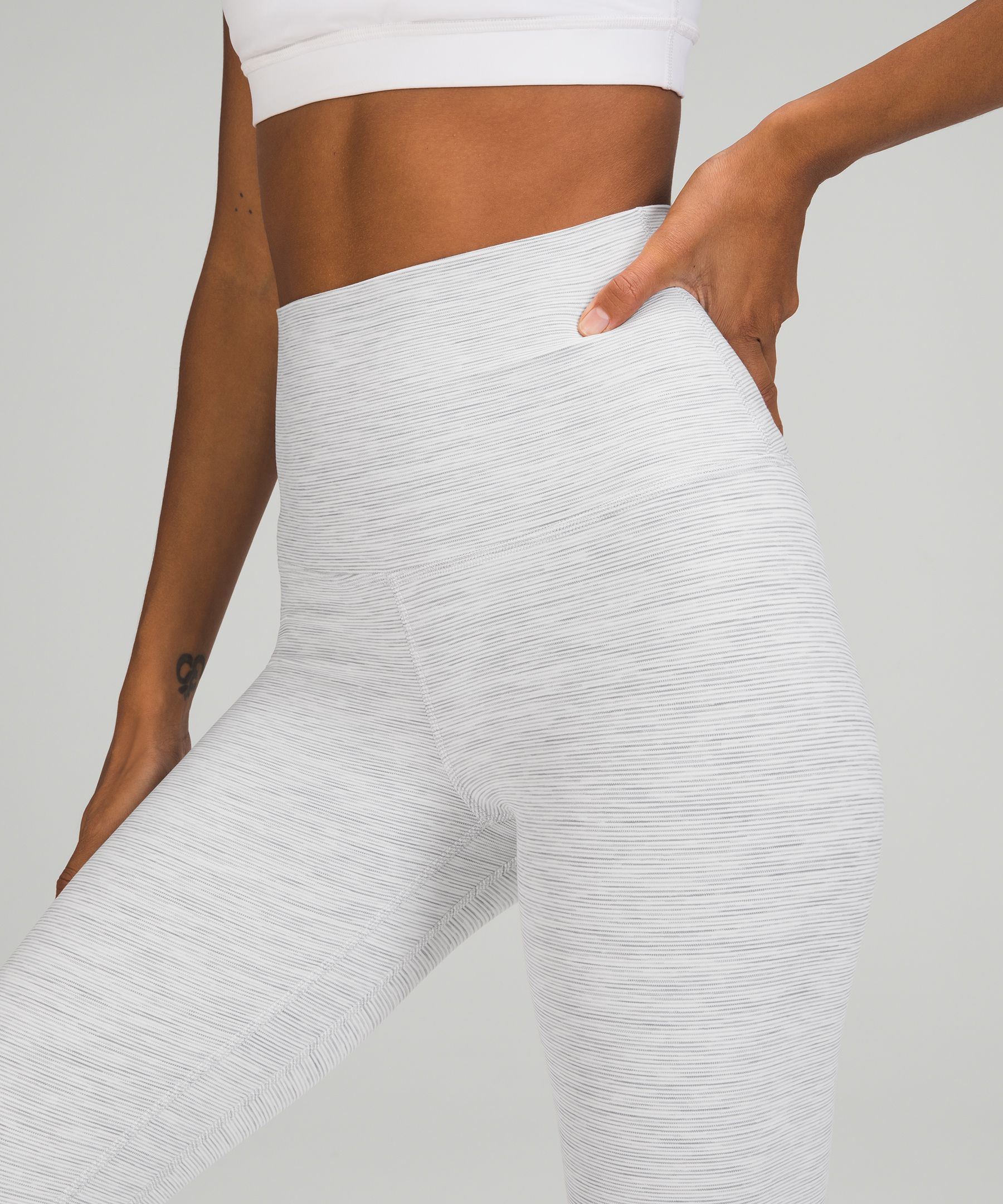 Lululemon Leggings Dame Hvite | 24851-FZCQ