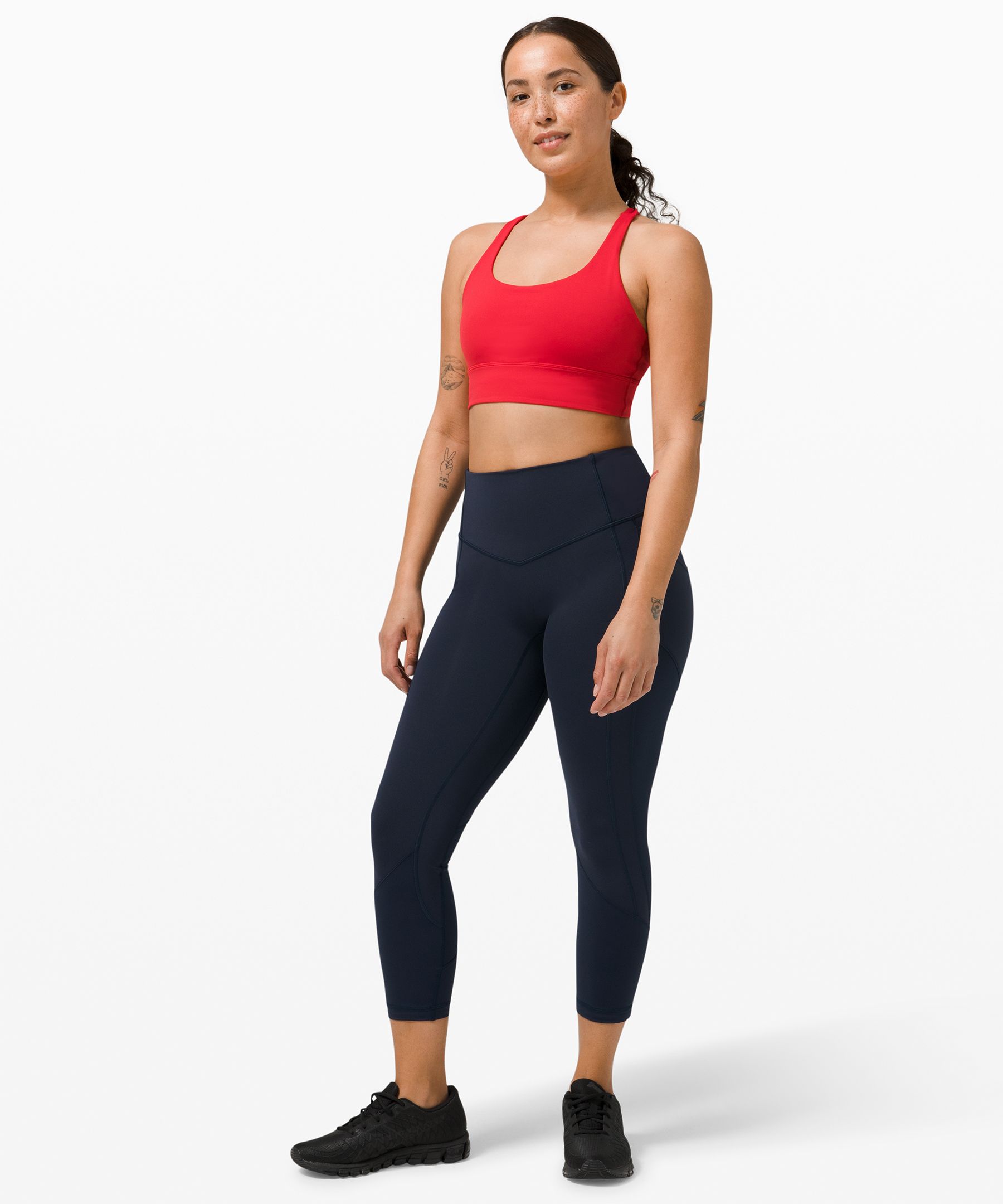 Lululemon Leggings Dame Marineblå | 01298-BVJW