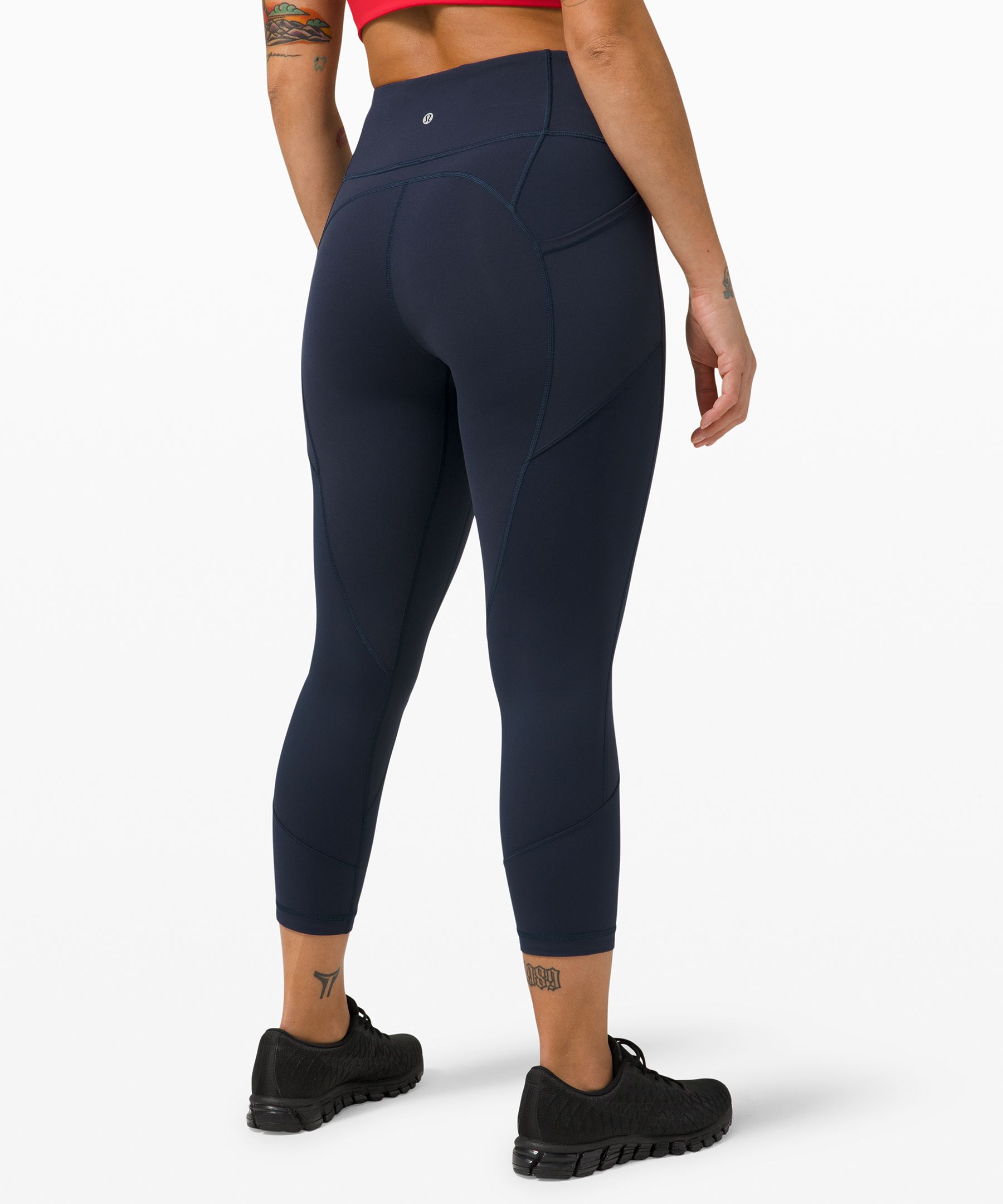 Lululemon Leggings Dame Marineblå | 01298-BVJW