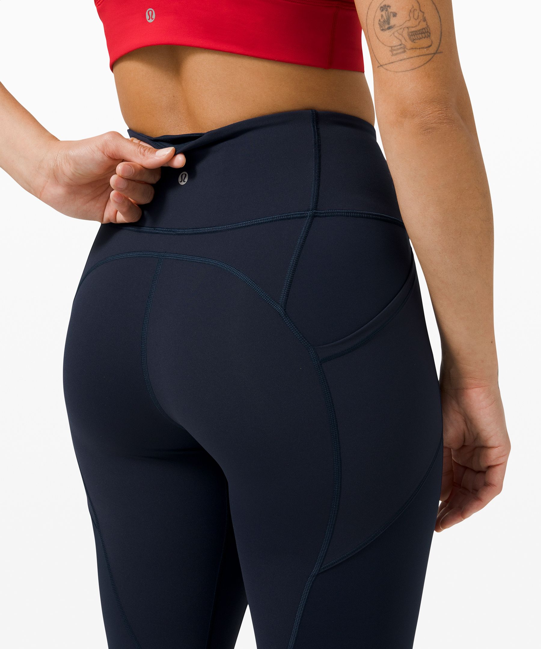 Lululemon Leggings Dame Marineblå | 01298-BVJW