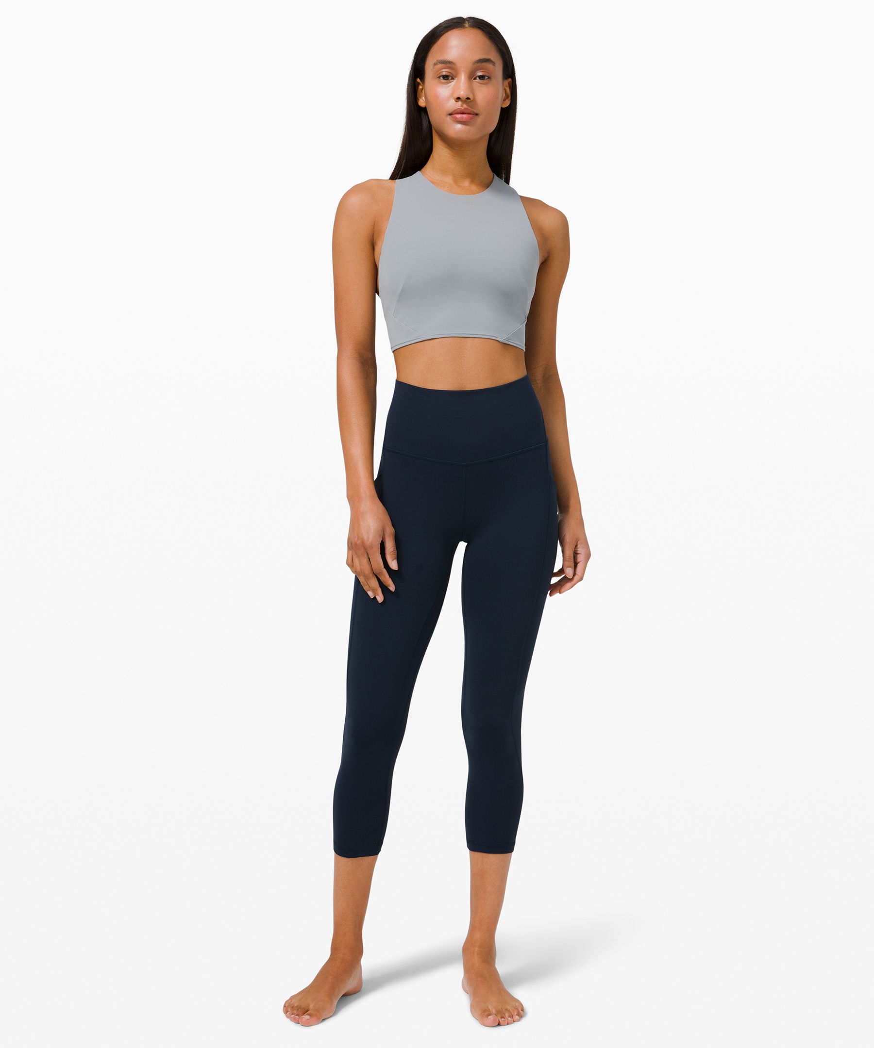 Lululemon Leggings Dame Marineblå | 14208-UCSH