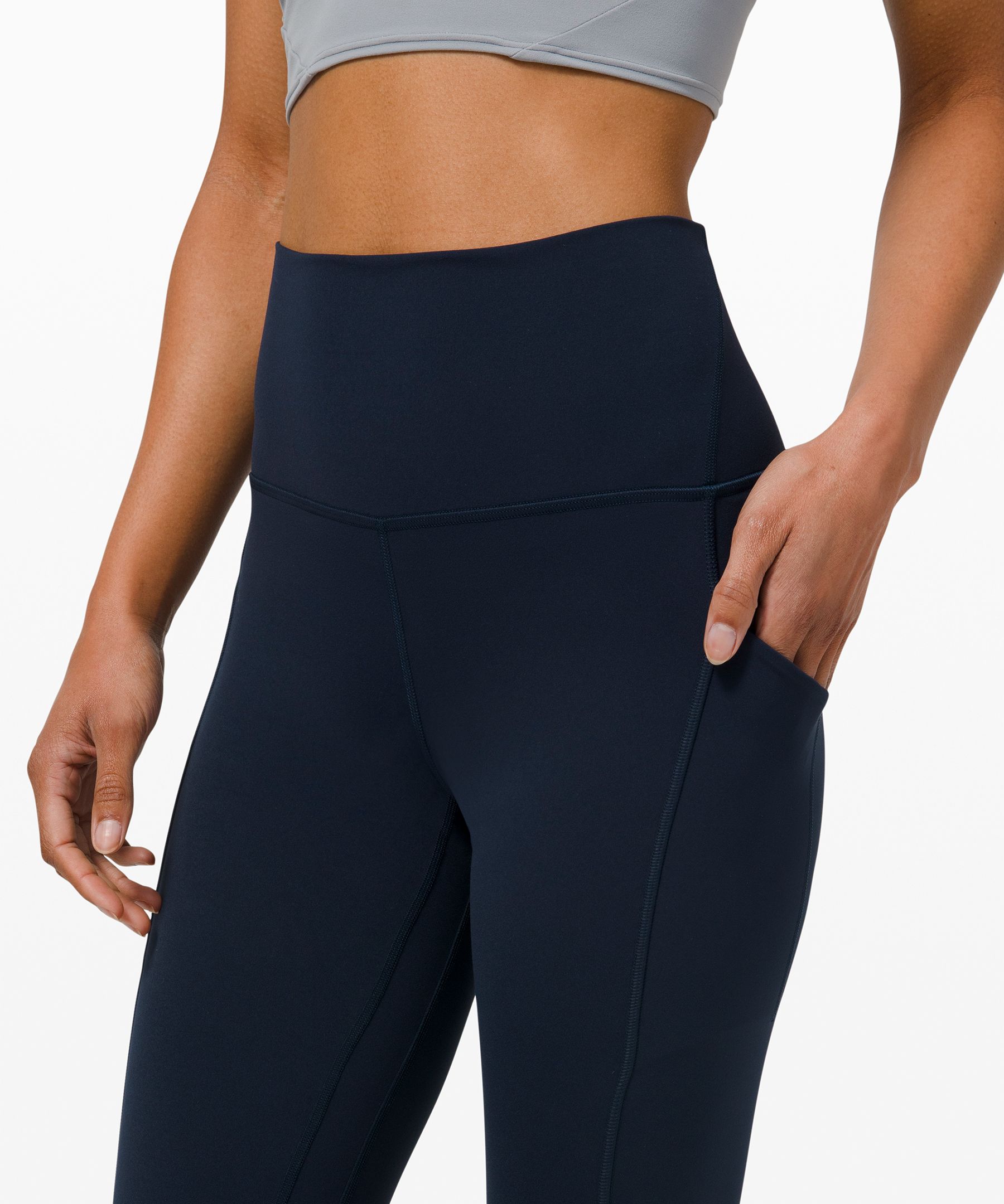Lululemon Leggings Dame Marineblå | 14208-UCSH