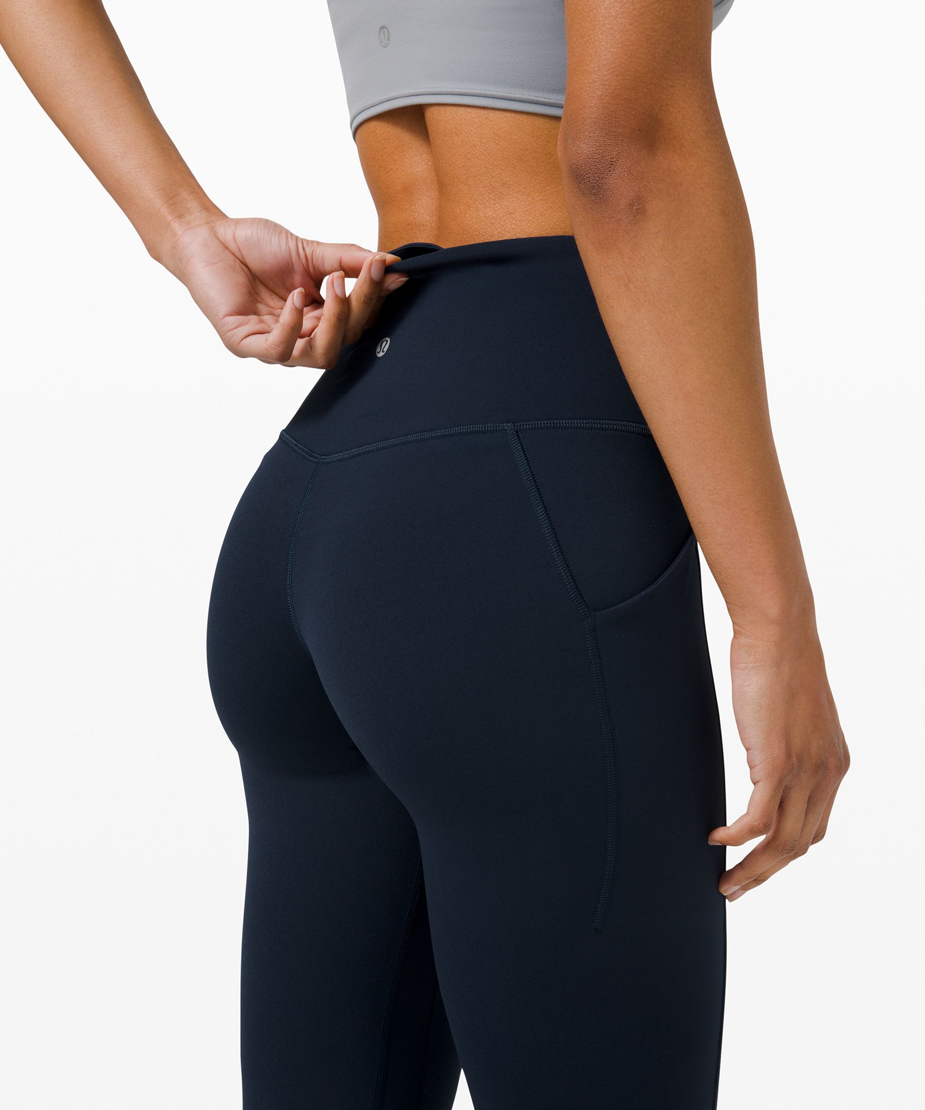 Lululemon Leggings Dame Marineblå | 14208-UCSH