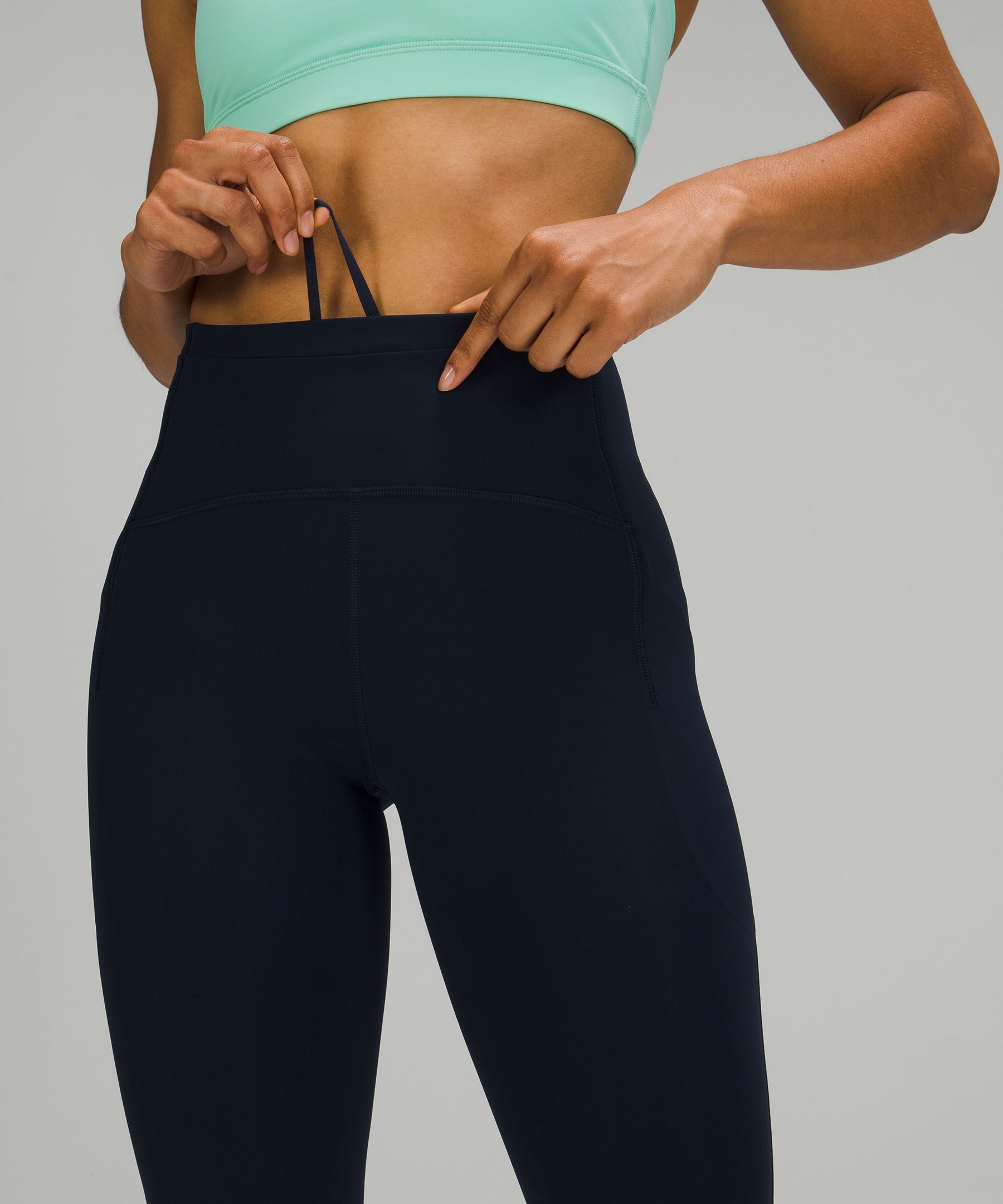 Lululemon Leggings Dame Marineblå | 42893-KXMI