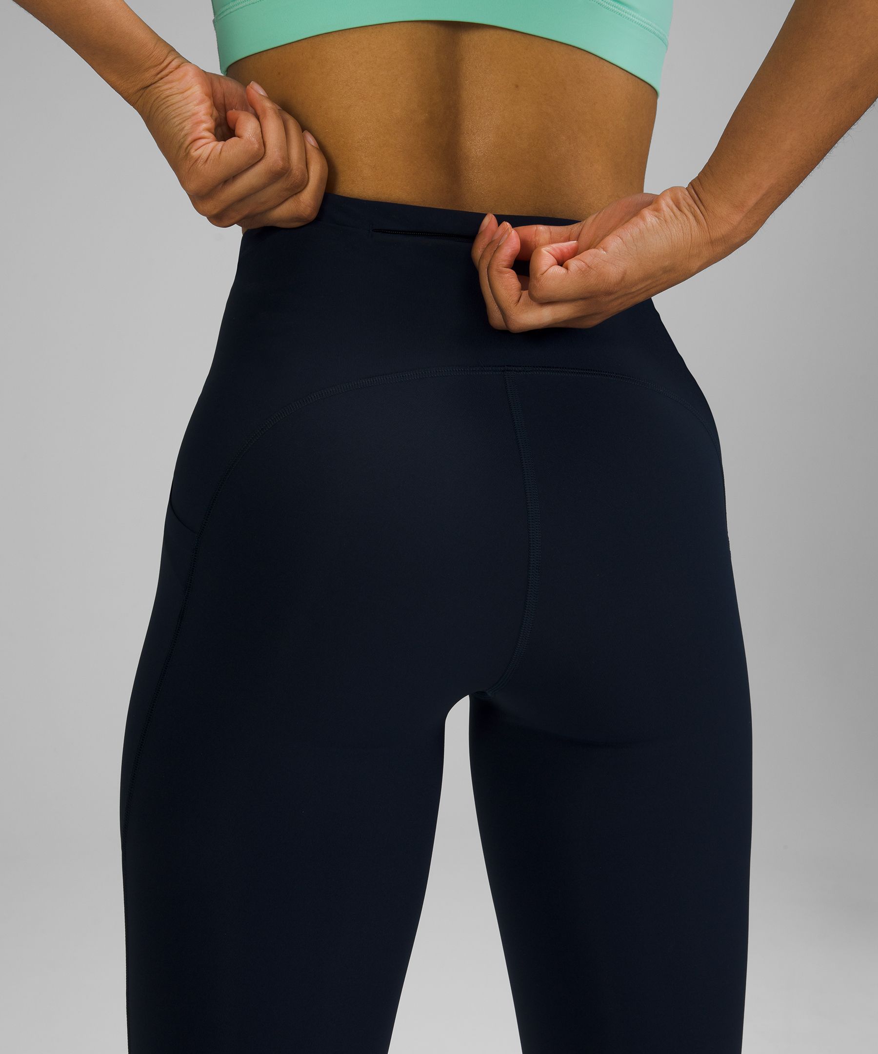 Lululemon Leggings Dame Marineblå | 42893-KXMI