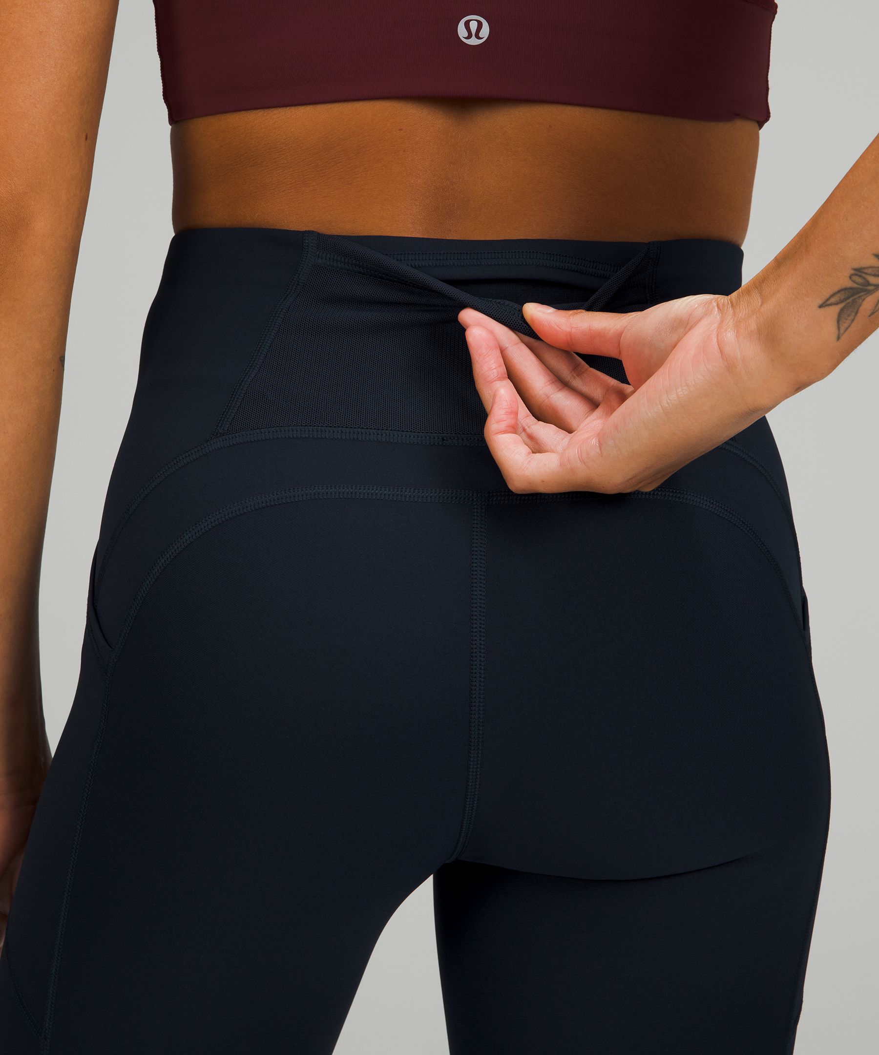 Lululemon Leggings Dame Marineblå | 42907-MDJG