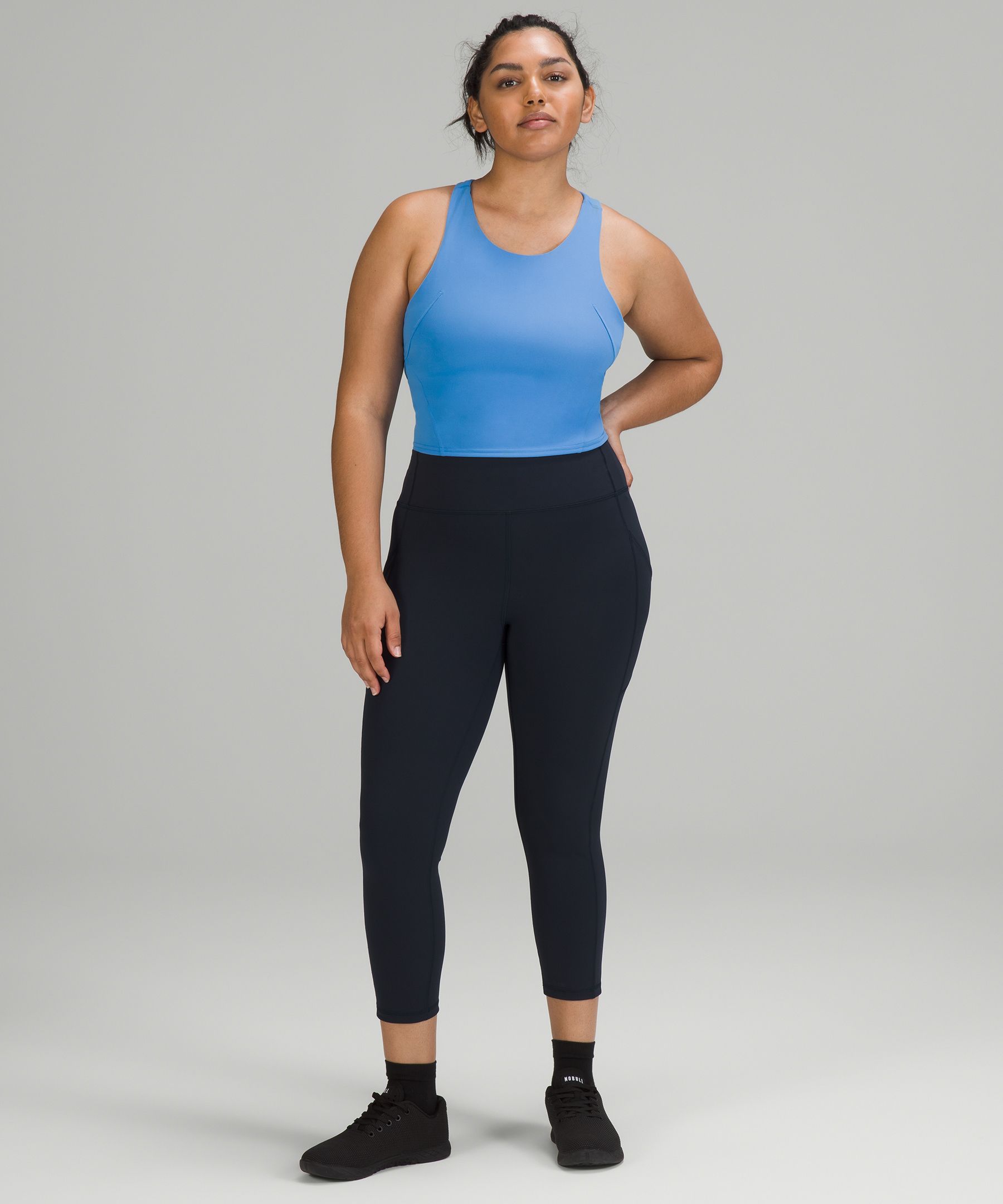 Lululemon Leggings Dame Marineblå | 61847-MKSE