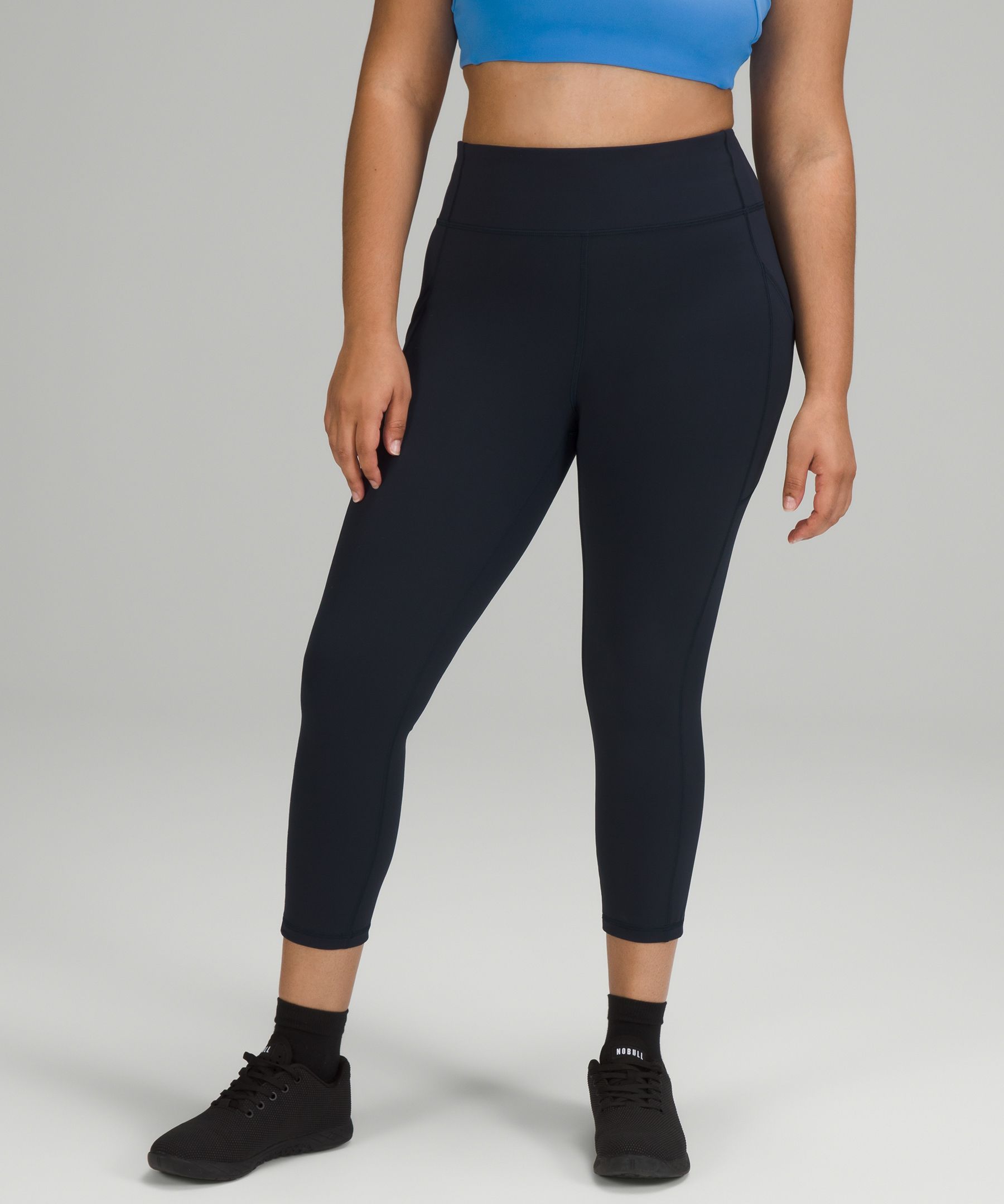 Lululemon Leggings Dame Marineblå | 61847-MKSE