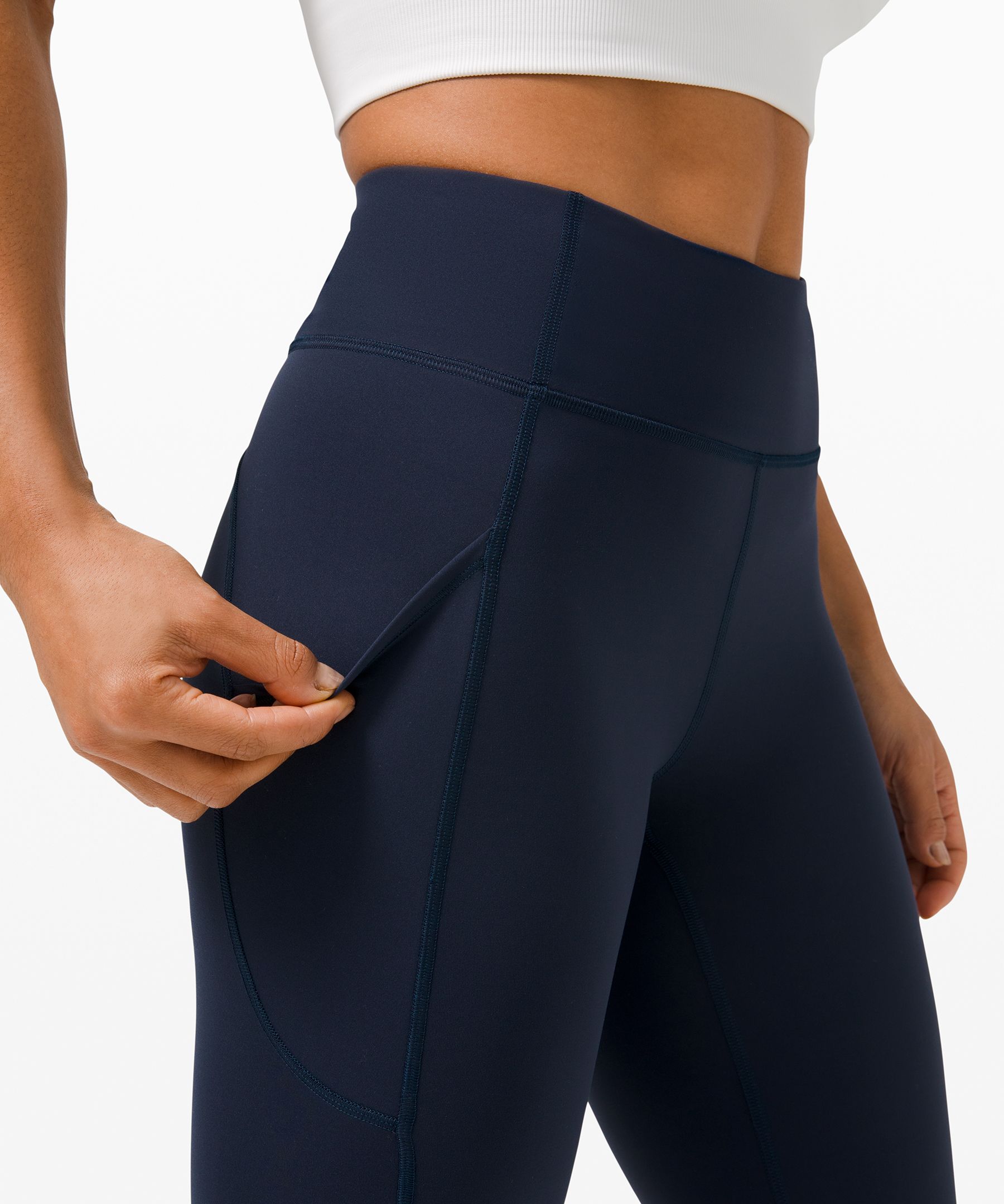 Lululemon Leggings Dame Marineblå | 64298-FBYG