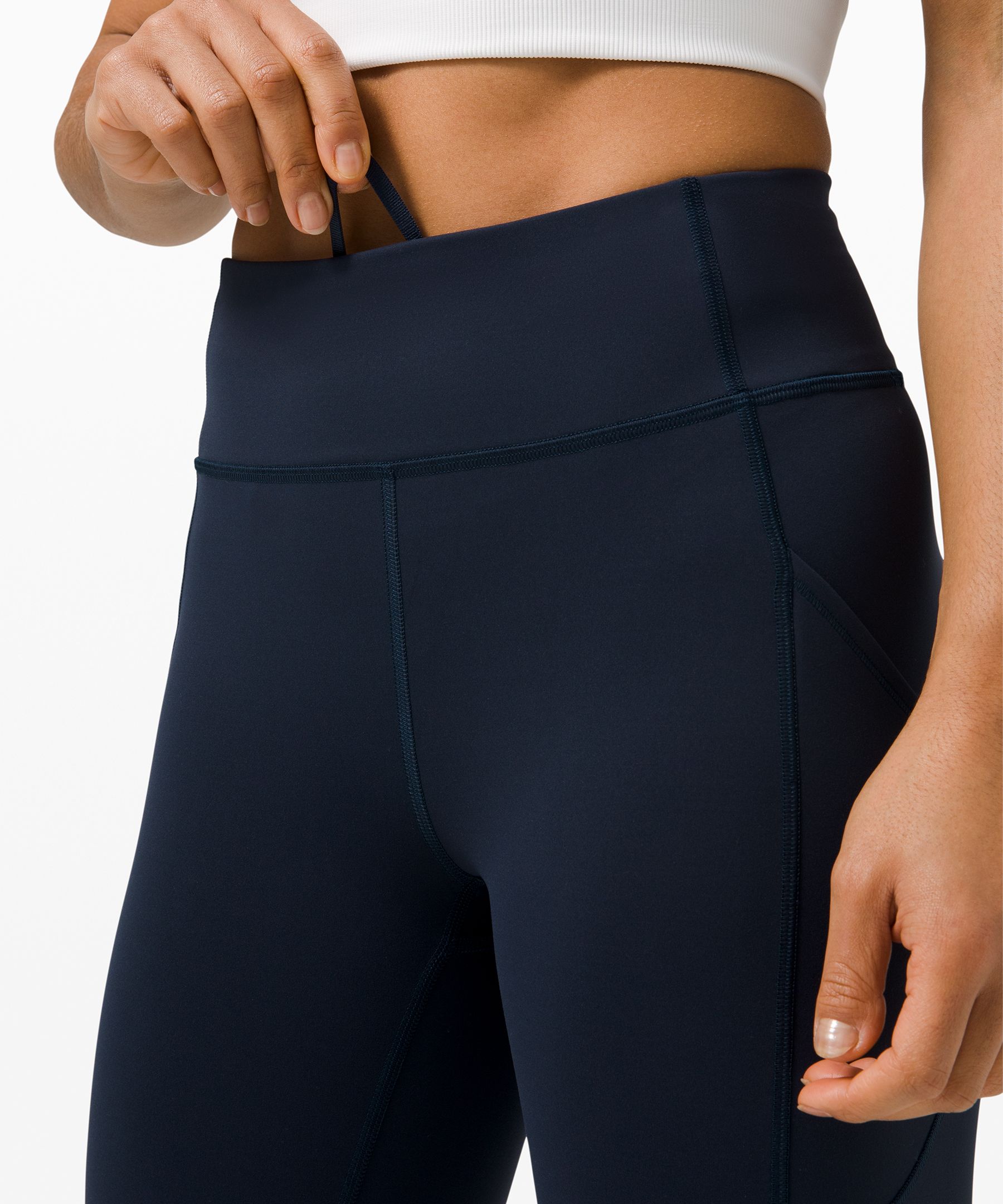 Lululemon Leggings Dame Marineblå | 64298-FBYG
