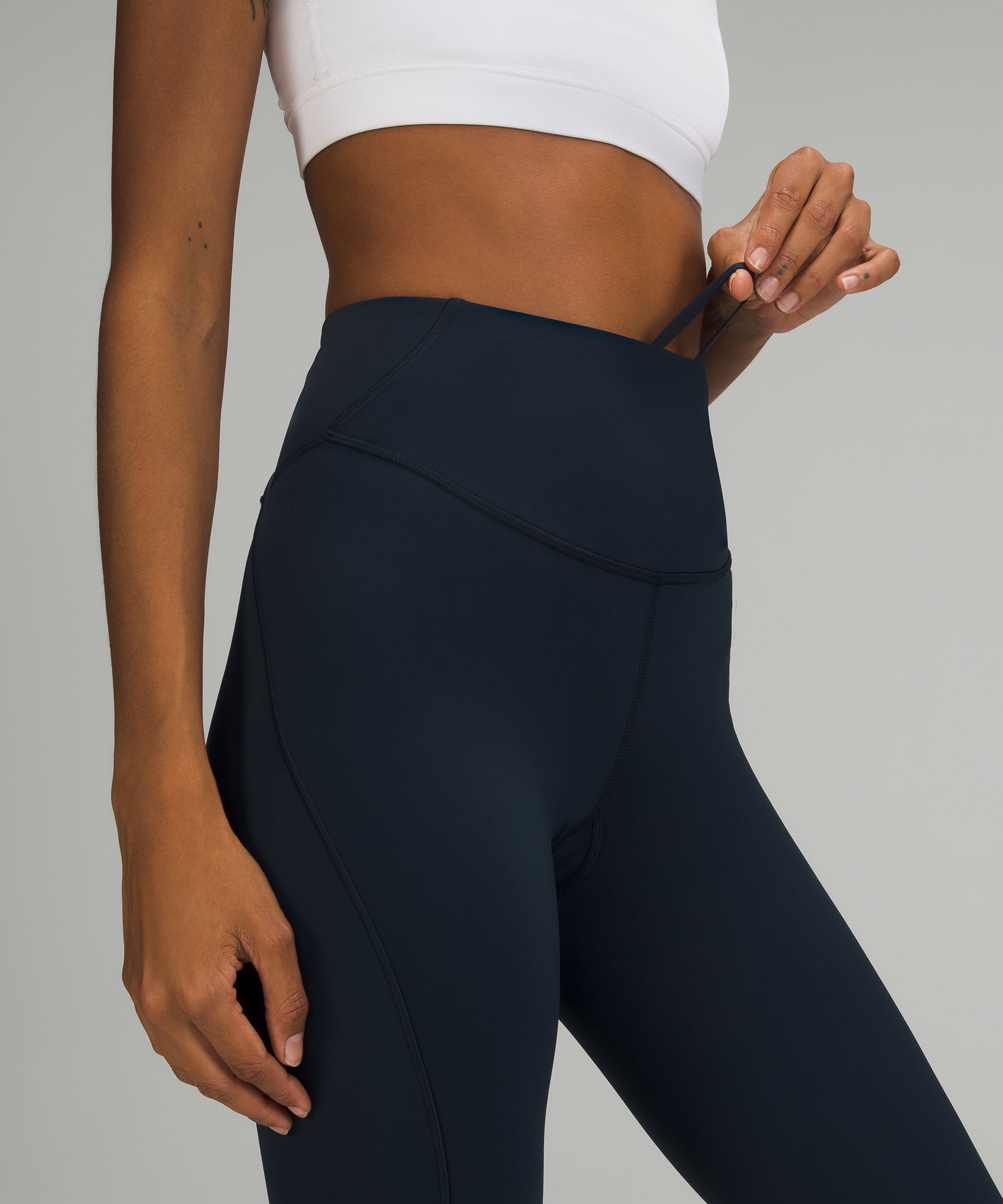 Lululemon Leggings Dame Marineblå | 67398-THQE