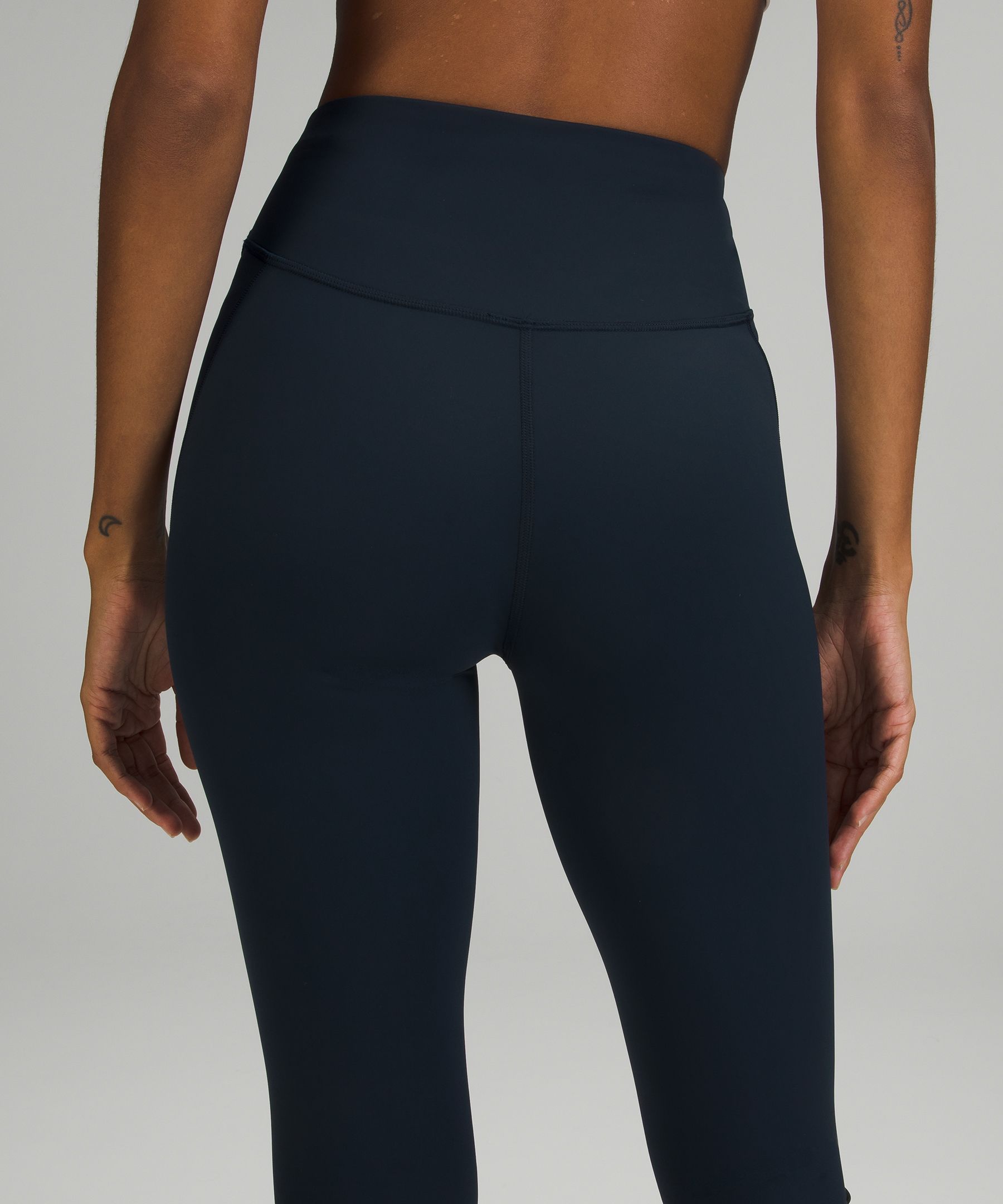 Lululemon Leggings Dame Marineblå | 67398-THQE