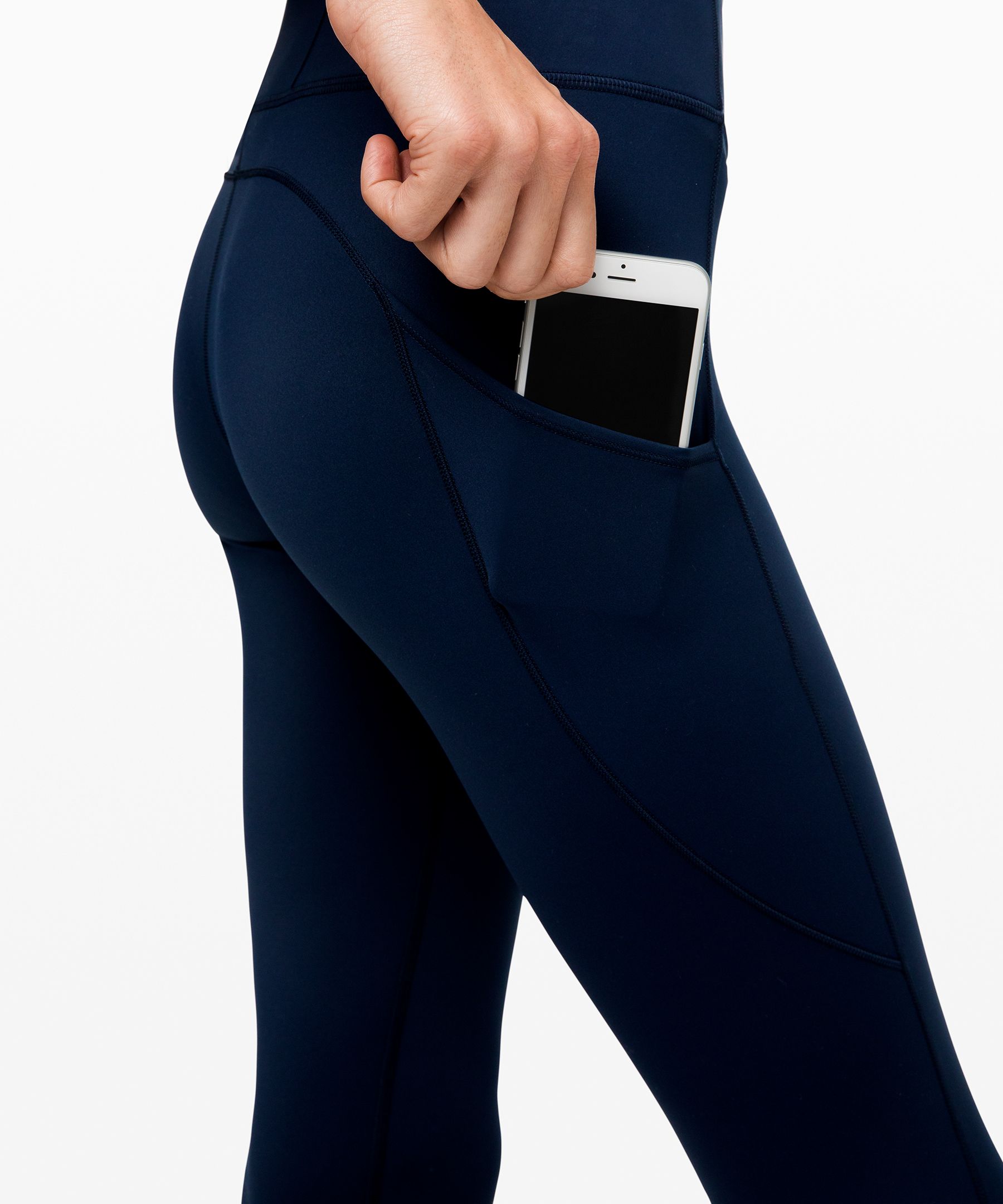 Lululemon Leggings Dame Marineblå | 72458-AYTC