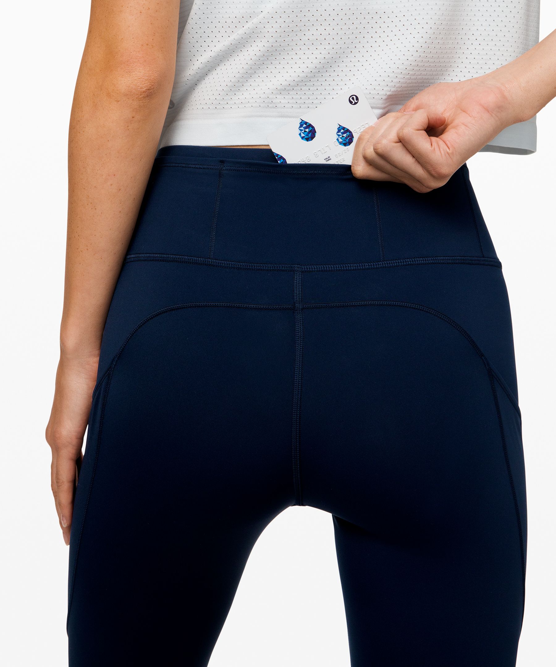 Lululemon Leggings Dame Marineblå | 72458-AYTC