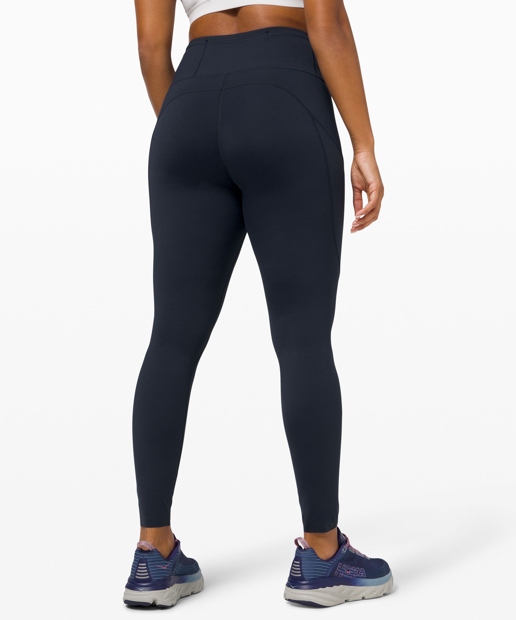 Lululemon Leggings Dame Marineblå | 74639-PJZN