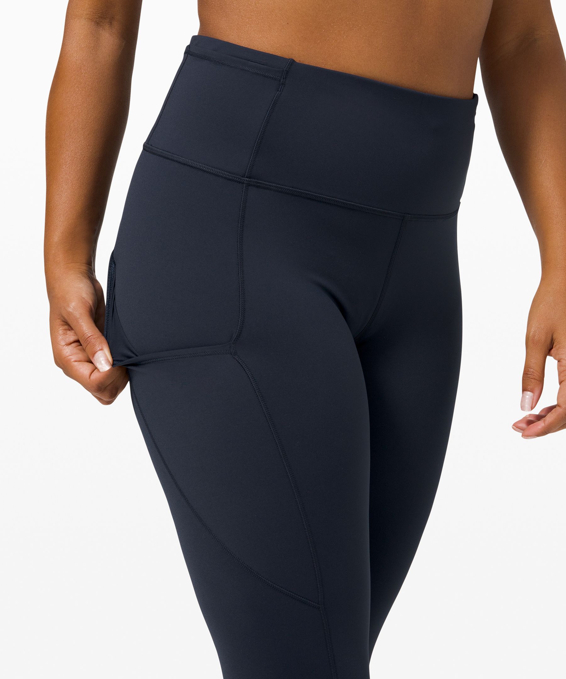 Lululemon Leggings Dame Marineblå | 74639-PJZN