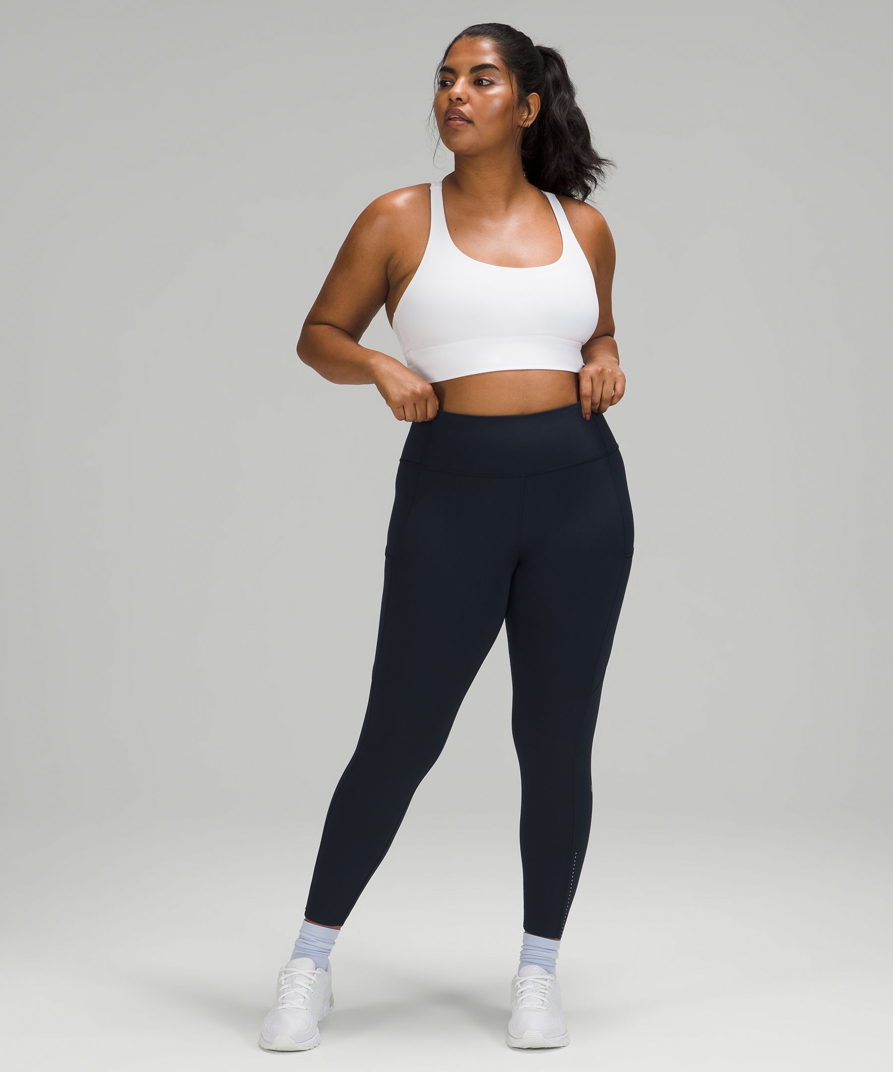 Lululemon Leggings Dame Marineblå | 79386-DKUM