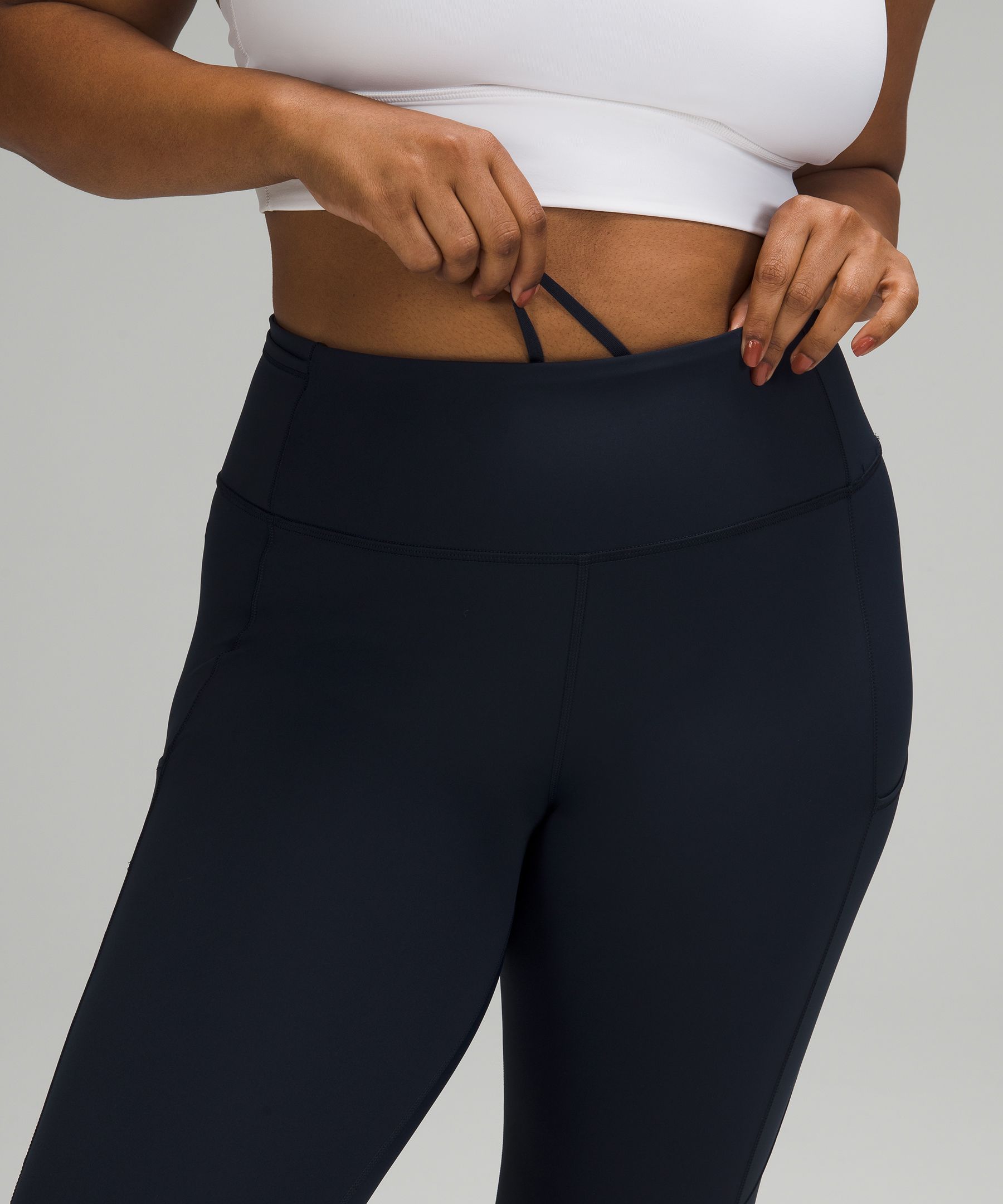 Lululemon Leggings Dame Marineblå | 79386-DKUM