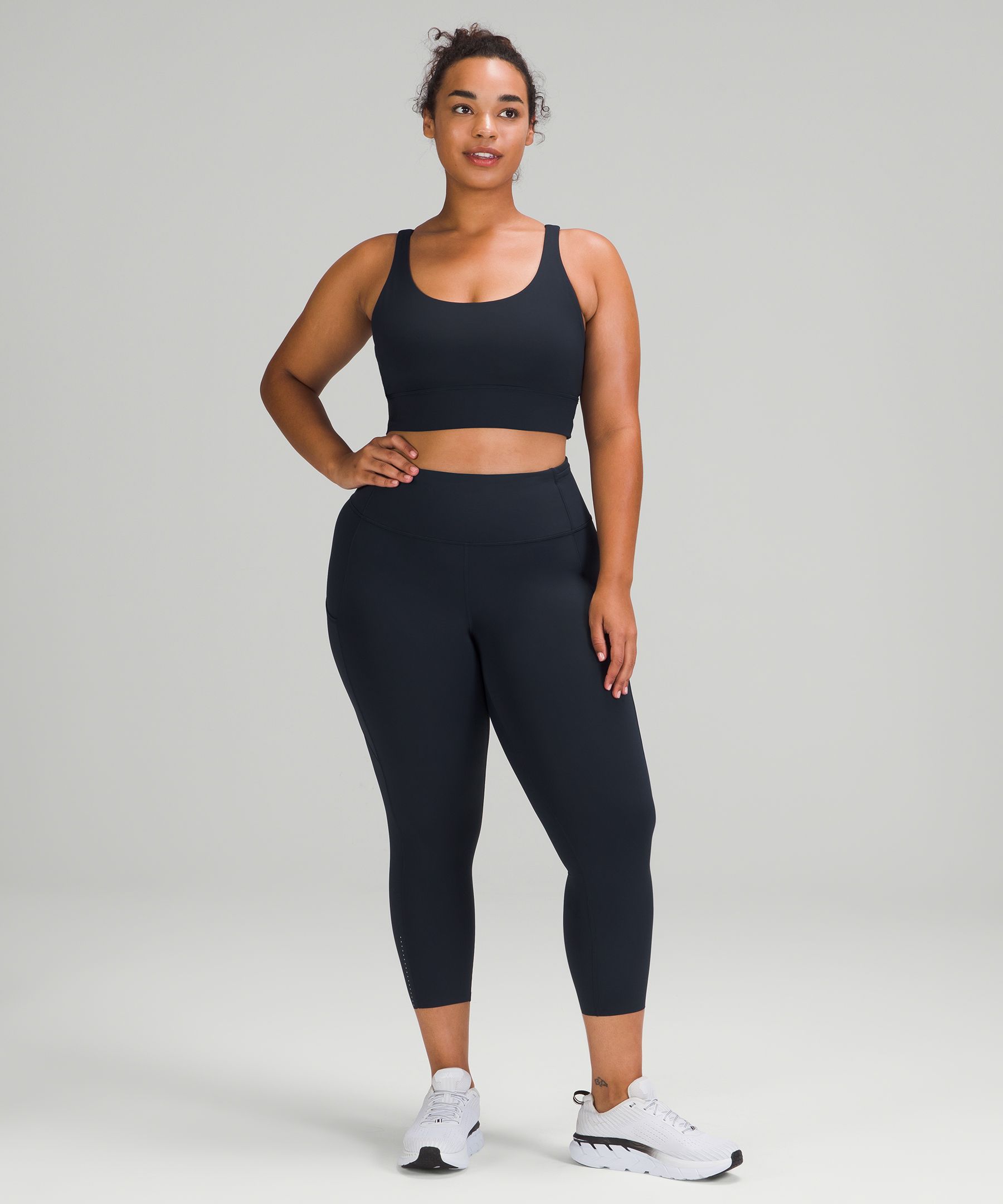 Lululemon Leggings Dame Marineblå | 80219-USWL