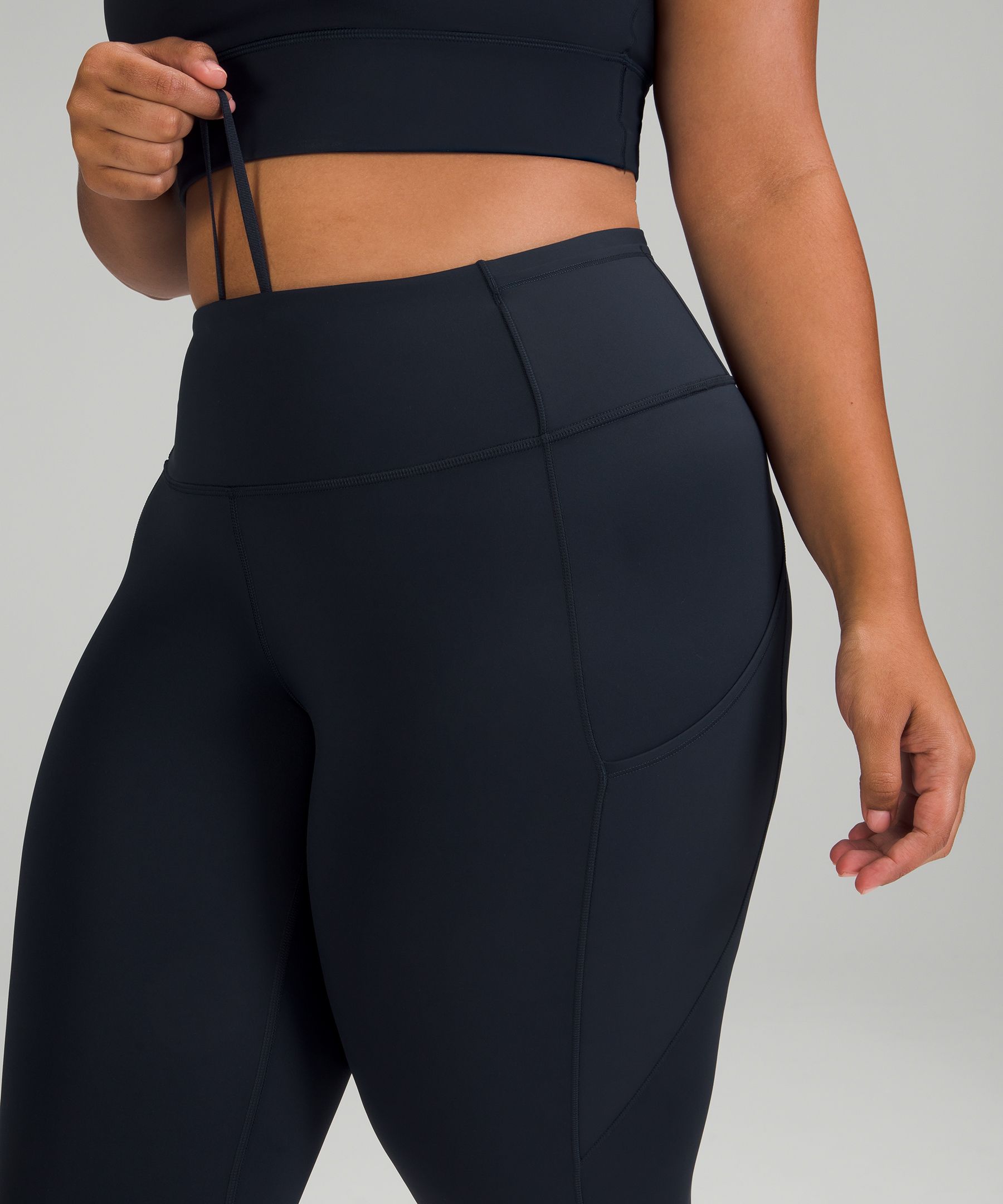 Lululemon Leggings Dame Marineblå | 80219-USWL