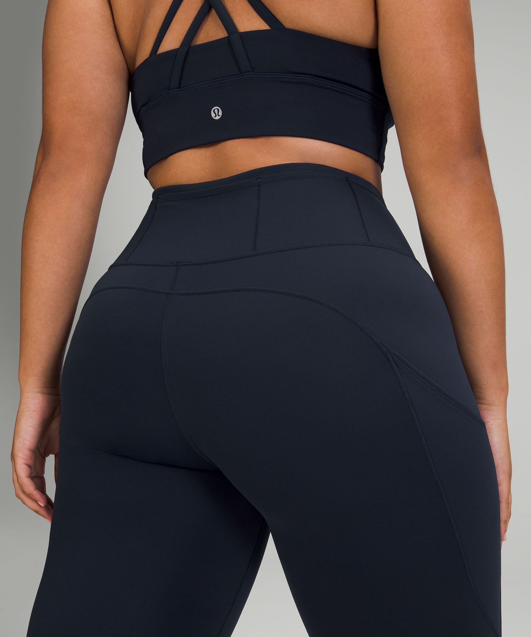 Lululemon Leggings Dame Marineblå | 80219-USWL