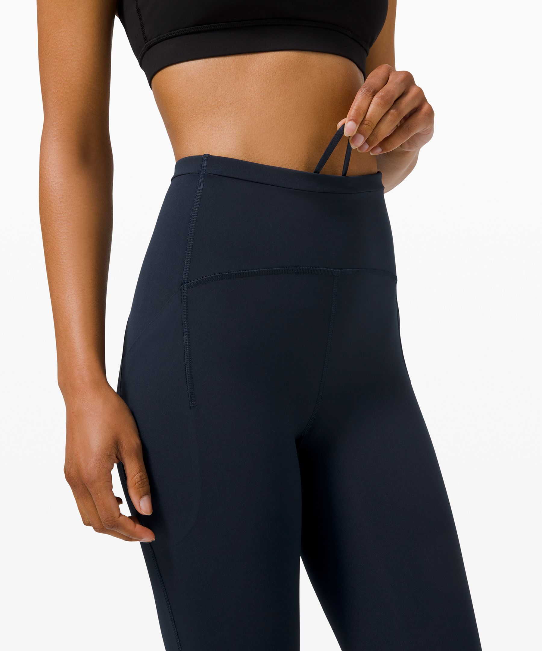 Lululemon Leggings Dame Marineblå | 87345-TVHJ