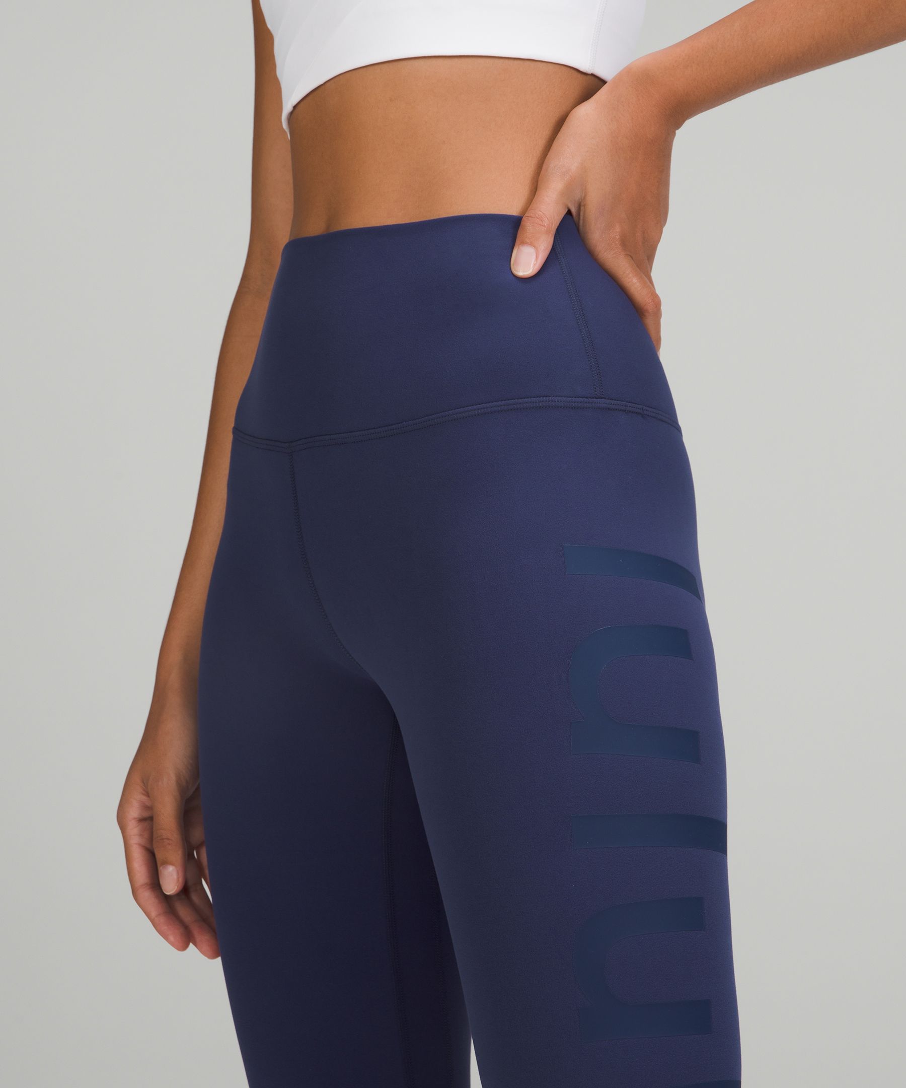 Lululemon Leggings Dame Marineblå | 98127-YFTI