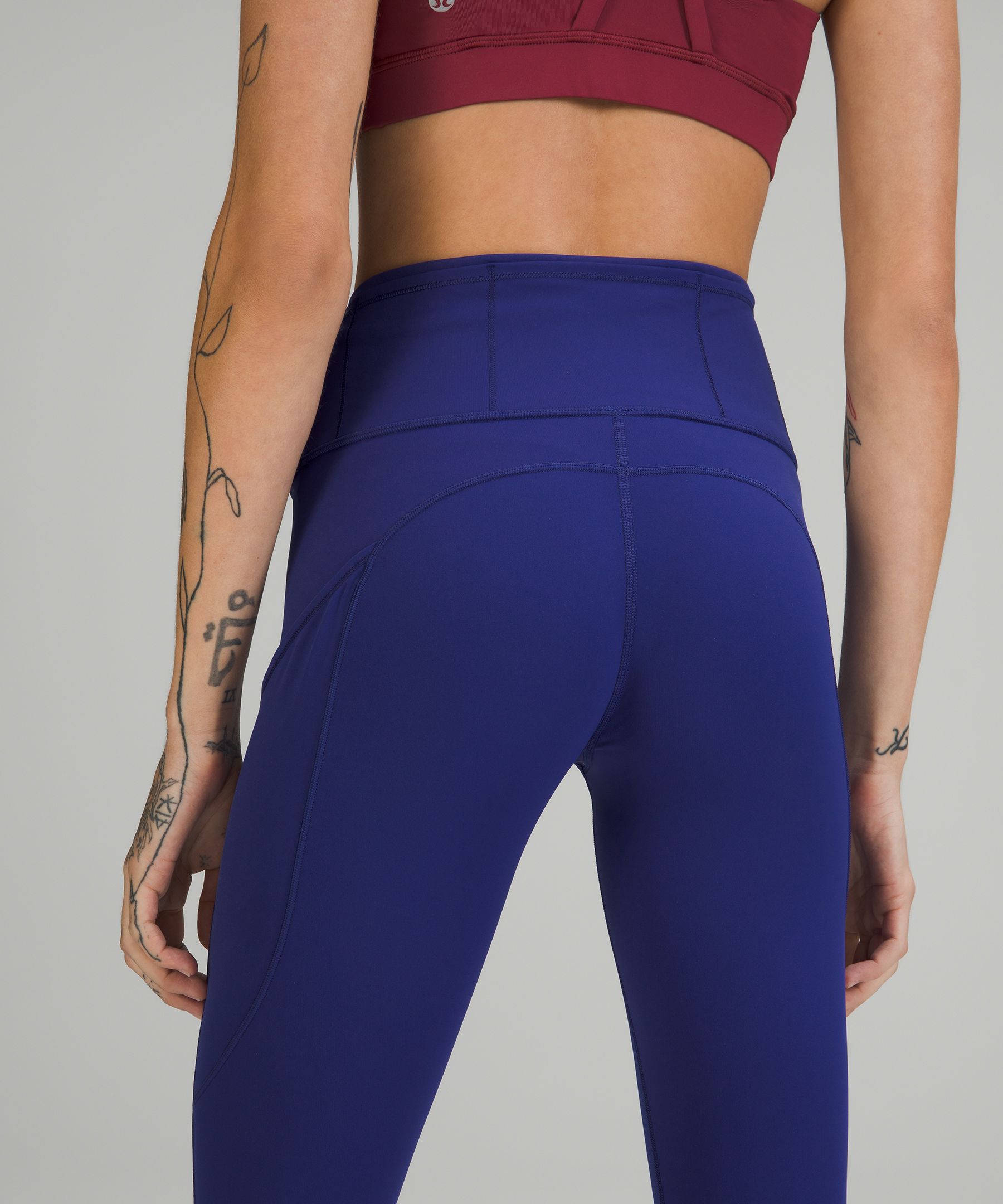 Lululemon Leggings Dame Marineblå | 98325-BKJA