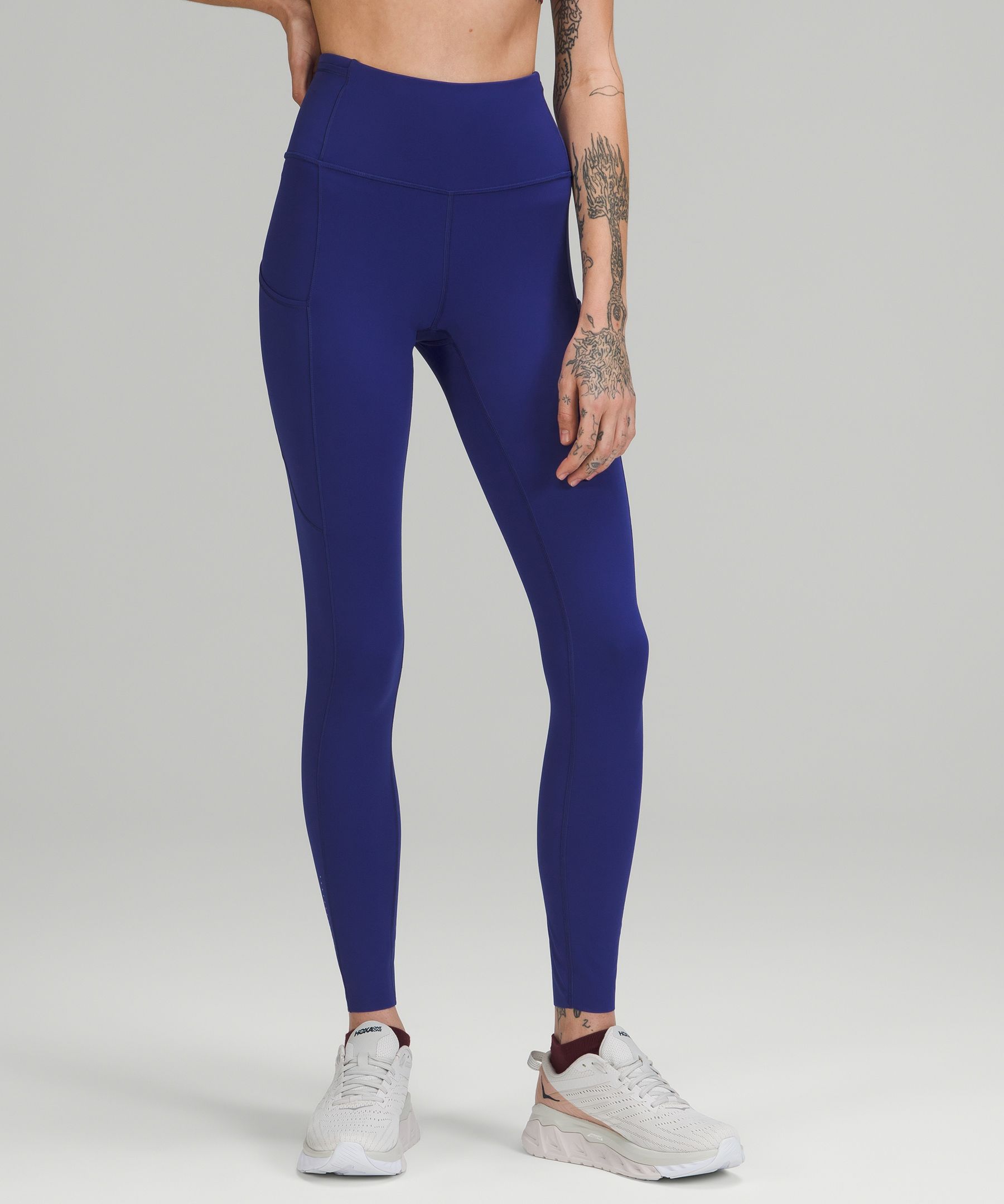 Lululemon Leggings Dame Marineblå | 98325-BKJA
