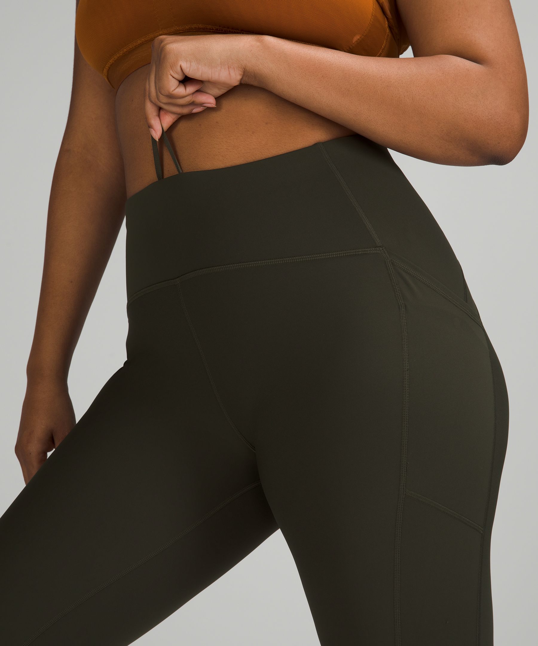 Lululemon Leggings Dame Mørke Olivengrønne | 09783-CGYN