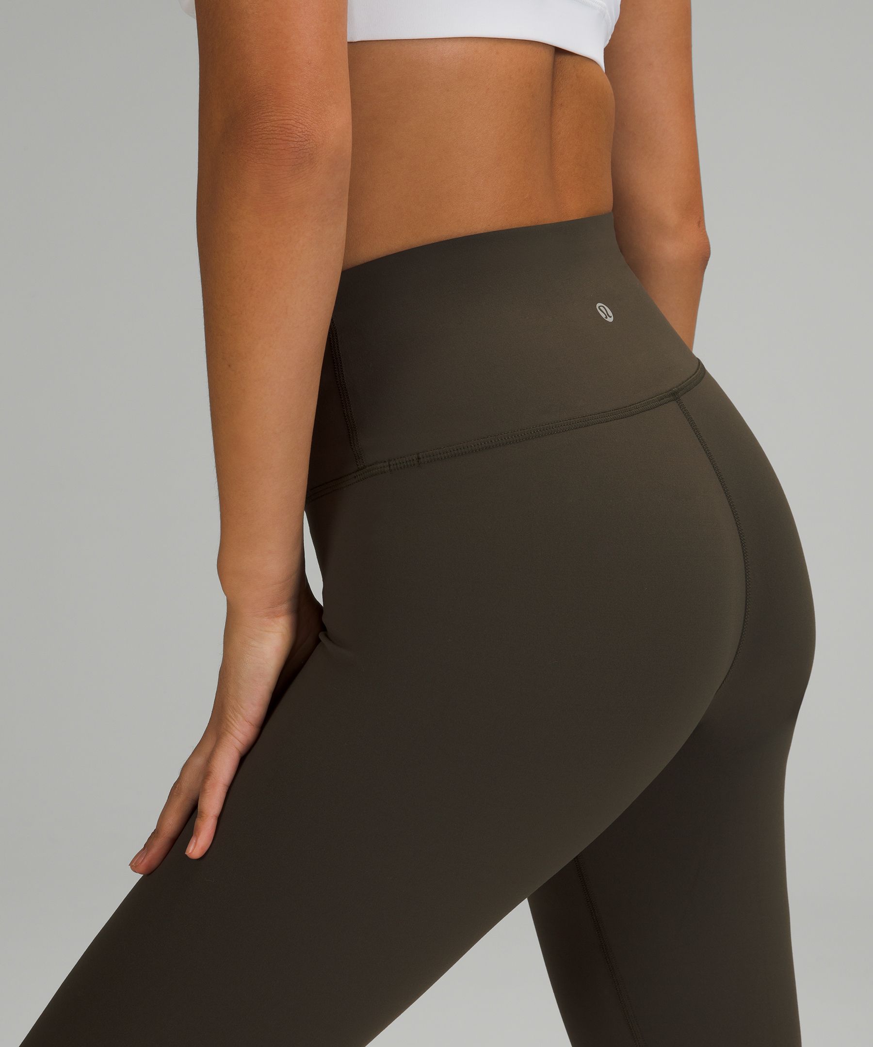 Lululemon Leggings Dame Mørke Olivengrønne | 10796-LJZE