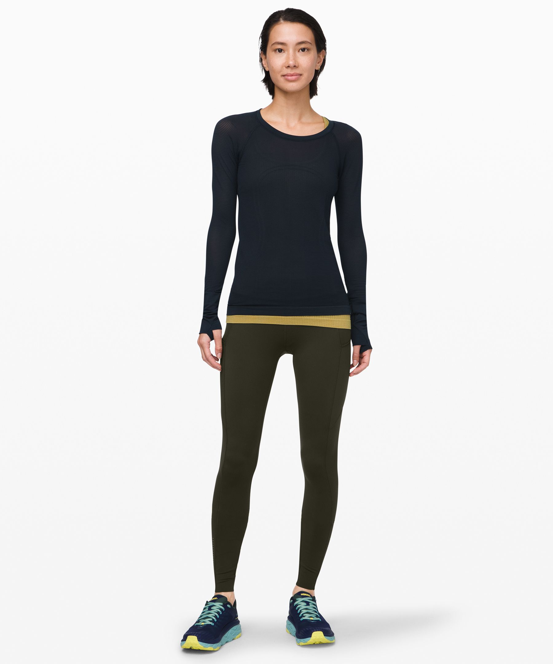 Lululemon Leggings Dame Mørke Olivengrønne | 18372-ICRB