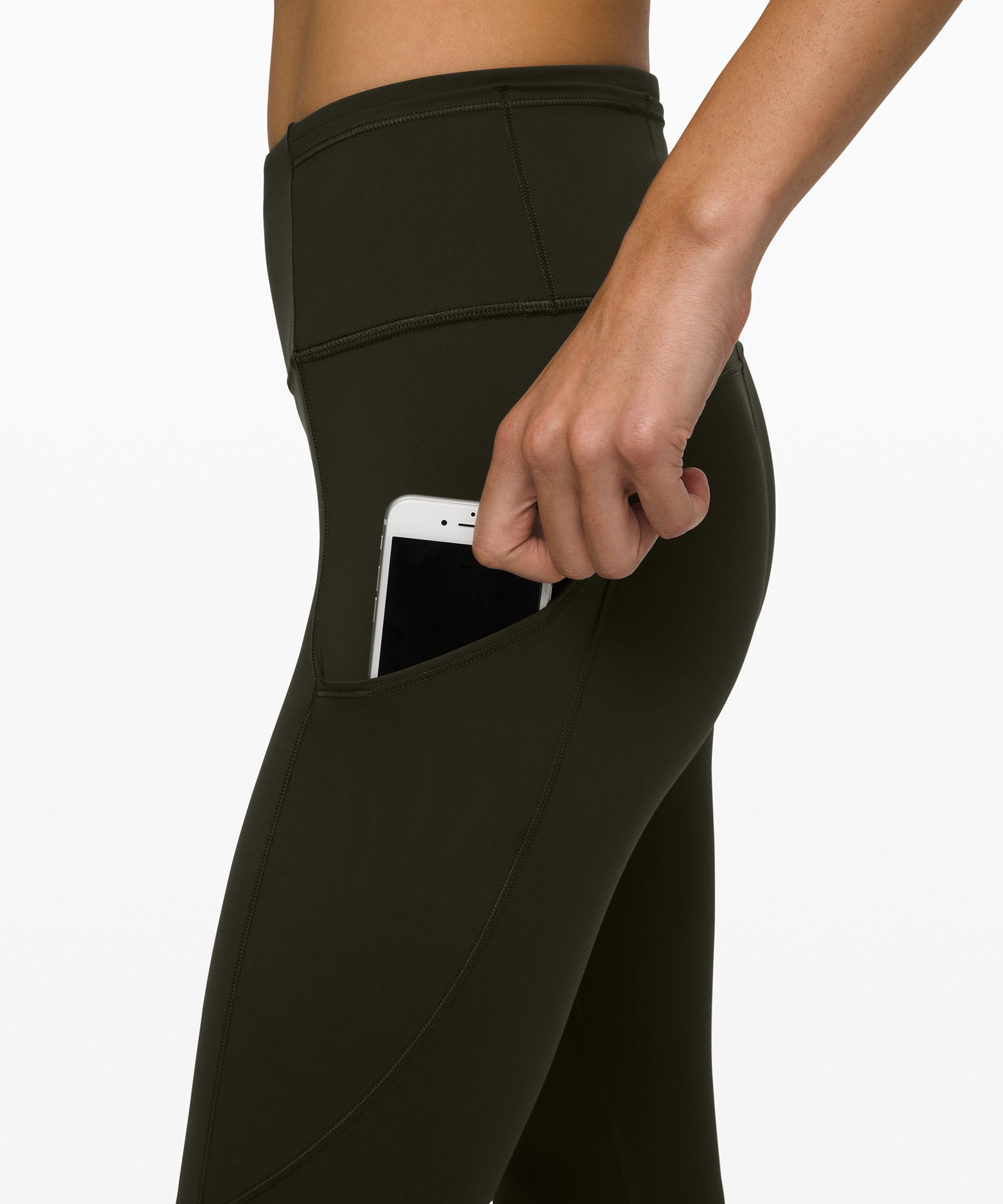 Lululemon Leggings Dame Mørke Olivengrønne | 18372-ICRB