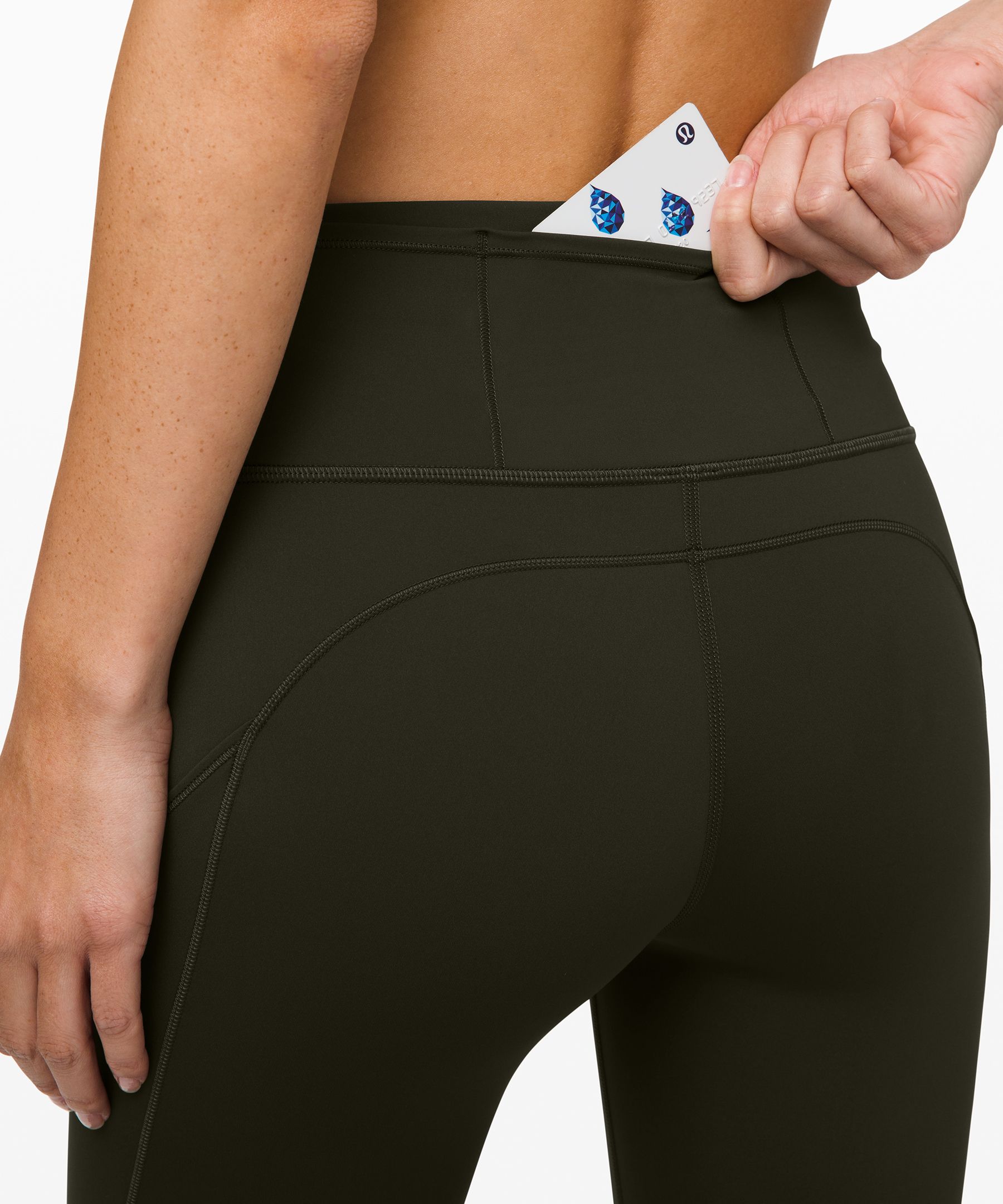 Lululemon Leggings Dame Mørke Olivengrønne | 18372-ICRB