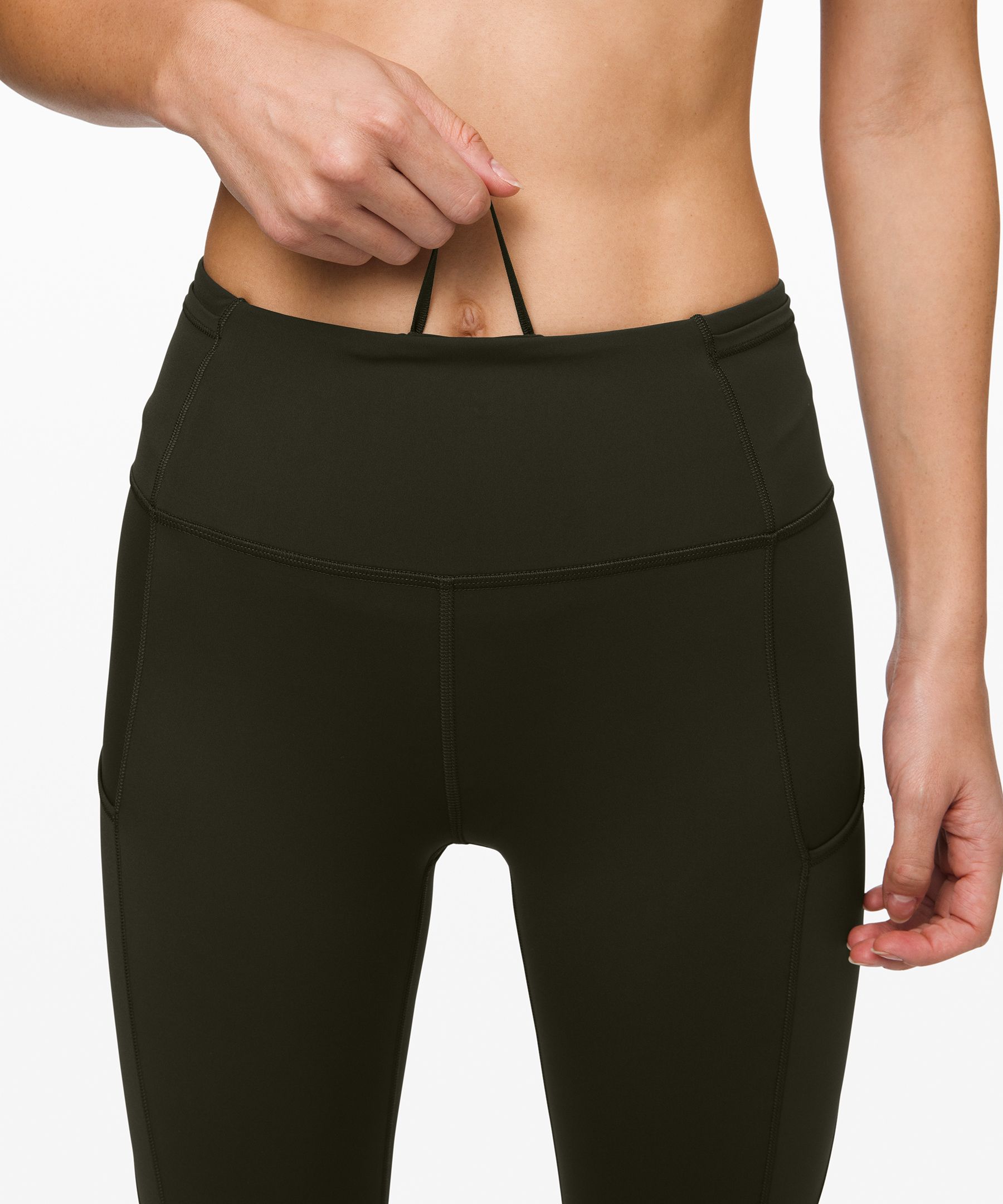 Lululemon Leggings Dame Mørke Olivengrønne | 18372-ICRB