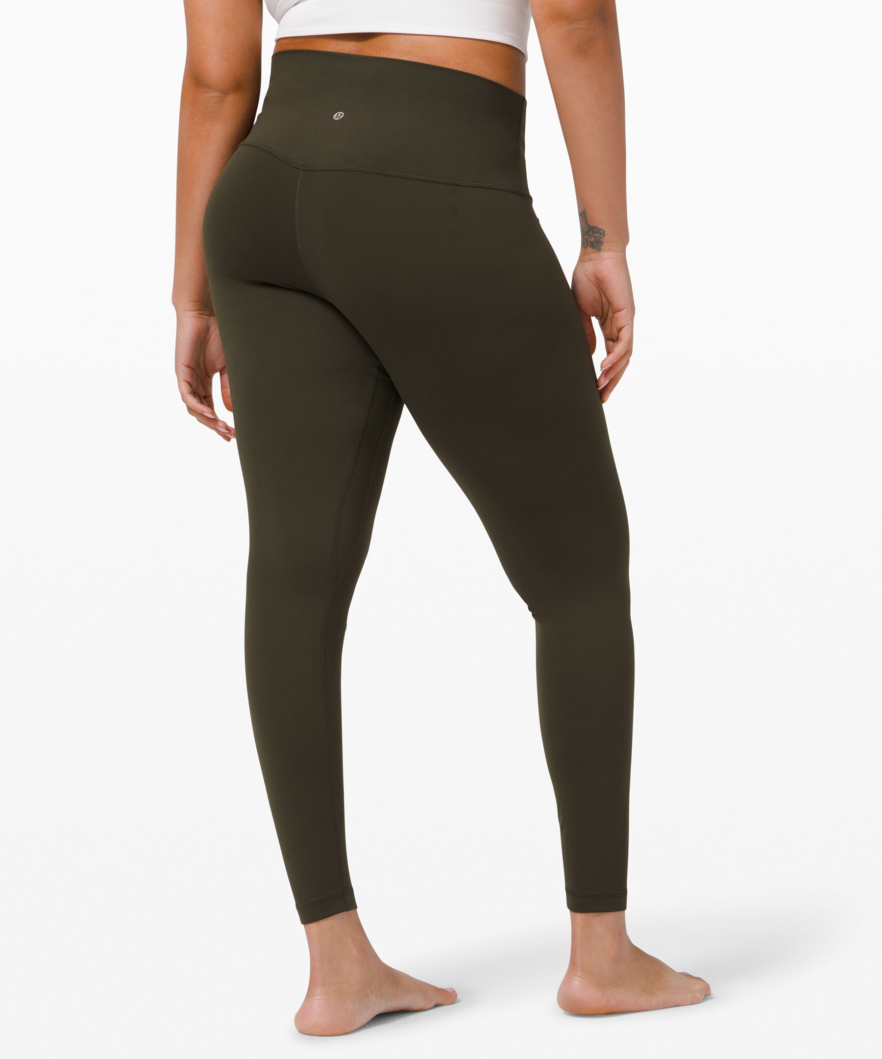 Lululemon Leggings Dame Mørke Olivengrønne | 18543-MJLA