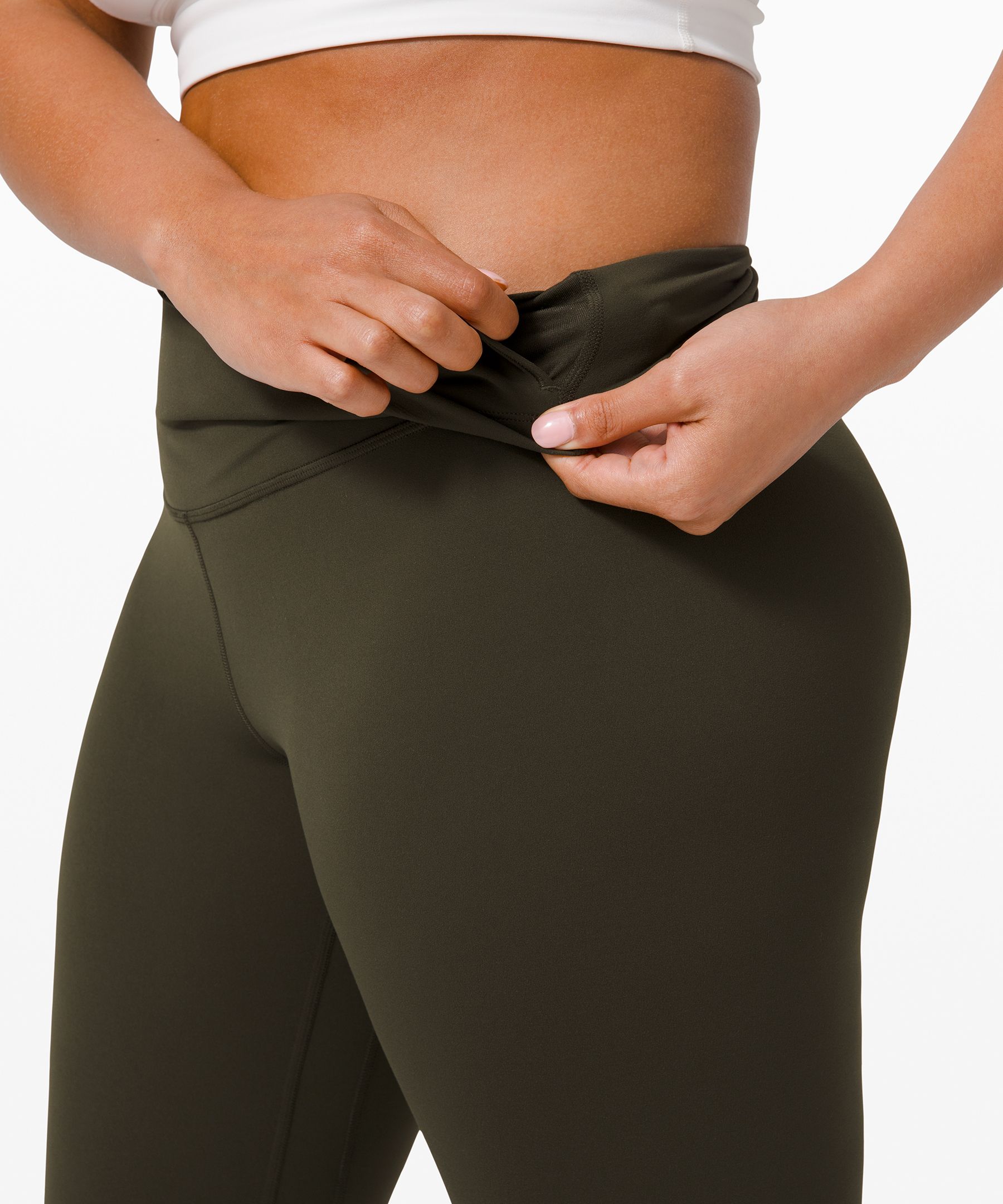 Lululemon Leggings Dame Mørke Olivengrønne | 18543-MJLA