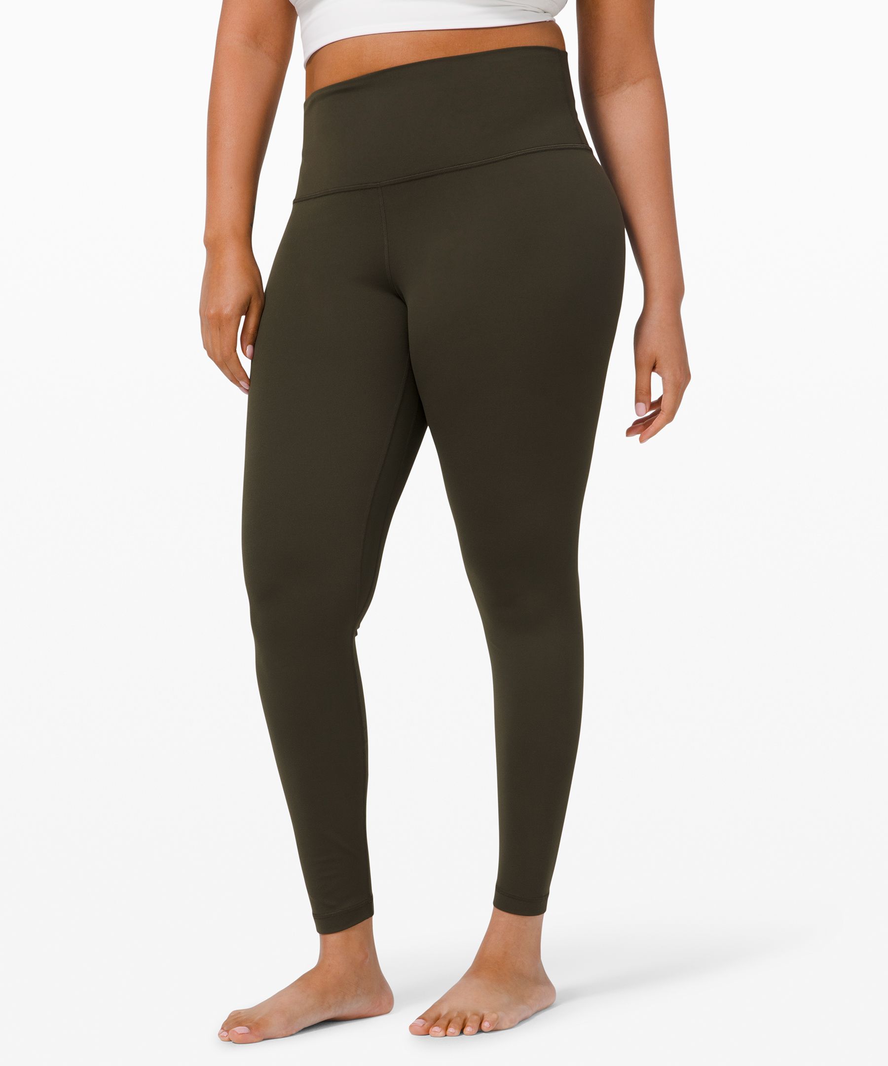 Lululemon Leggings Dame Mørke Olivengrønne | 18543-MJLA