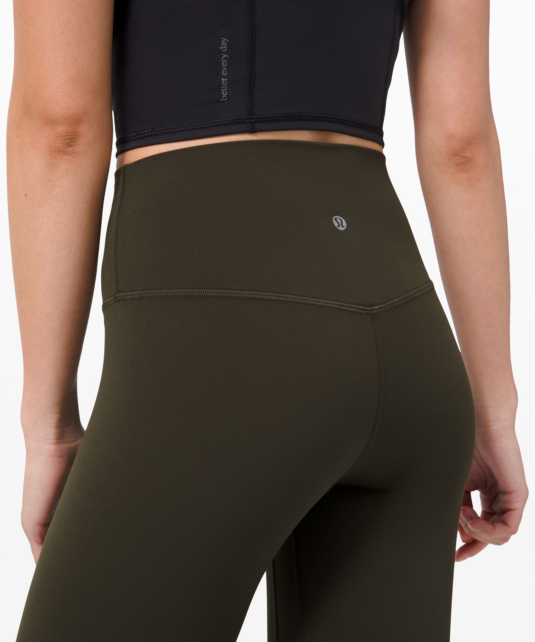 Lululemon Leggings Dame Mørke Olivengrønne | 19574-XBQD