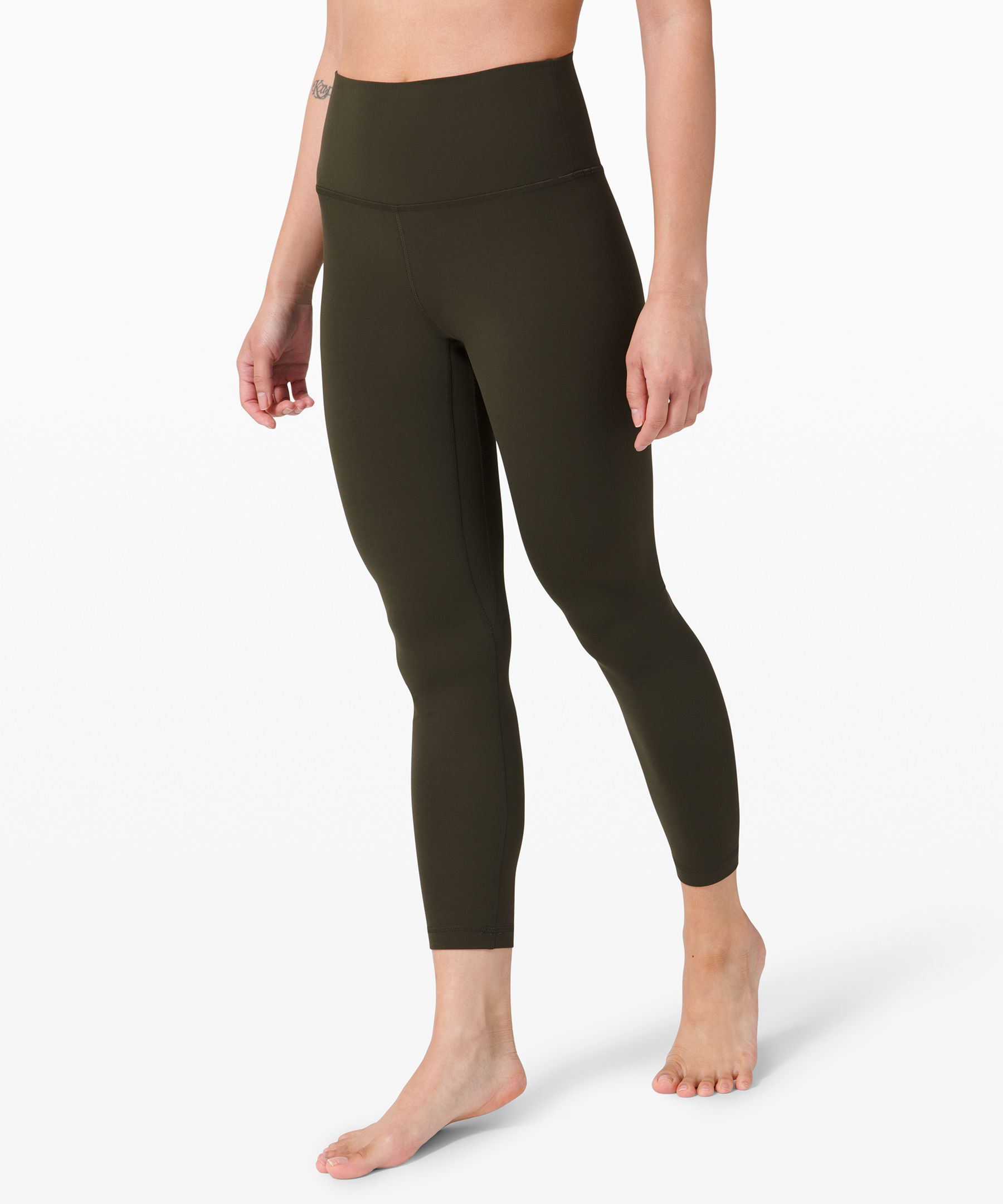Lululemon Leggings Dame Mørke Olivengrønne | 19574-XBQD