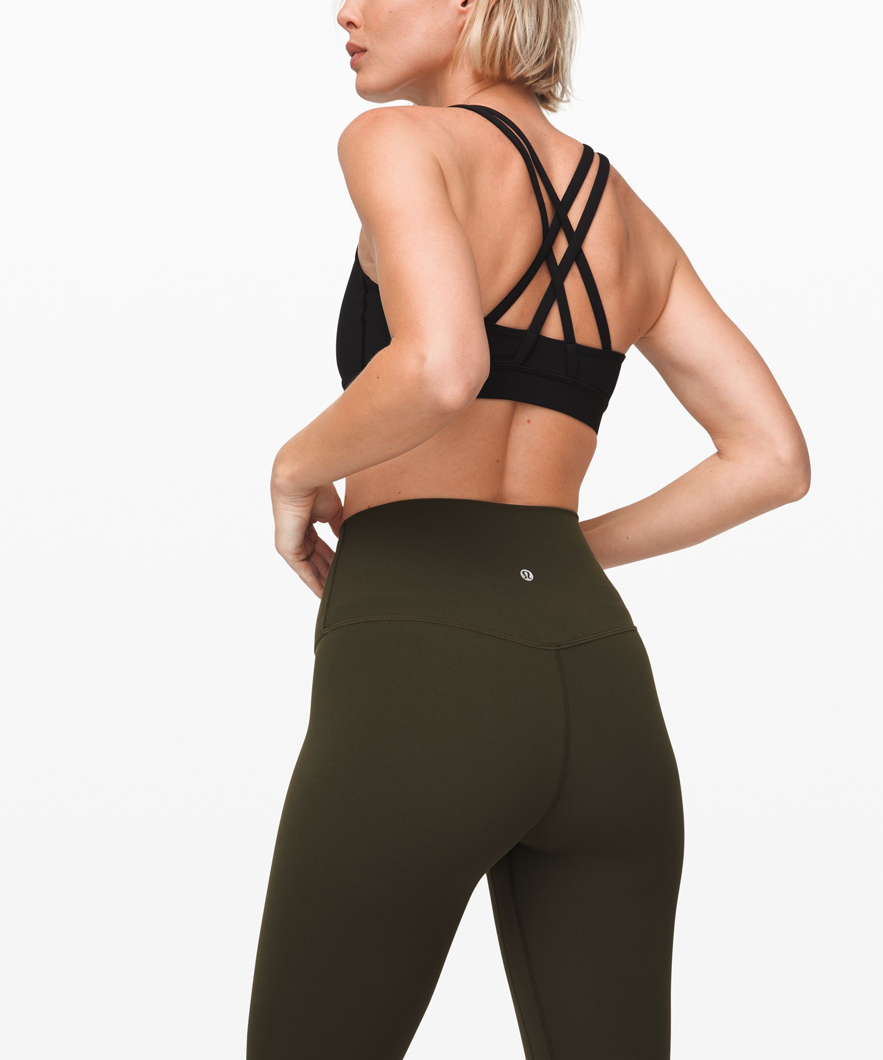 Lululemon Leggings Dame Mørke Olivengrønne | 25708-CXIG