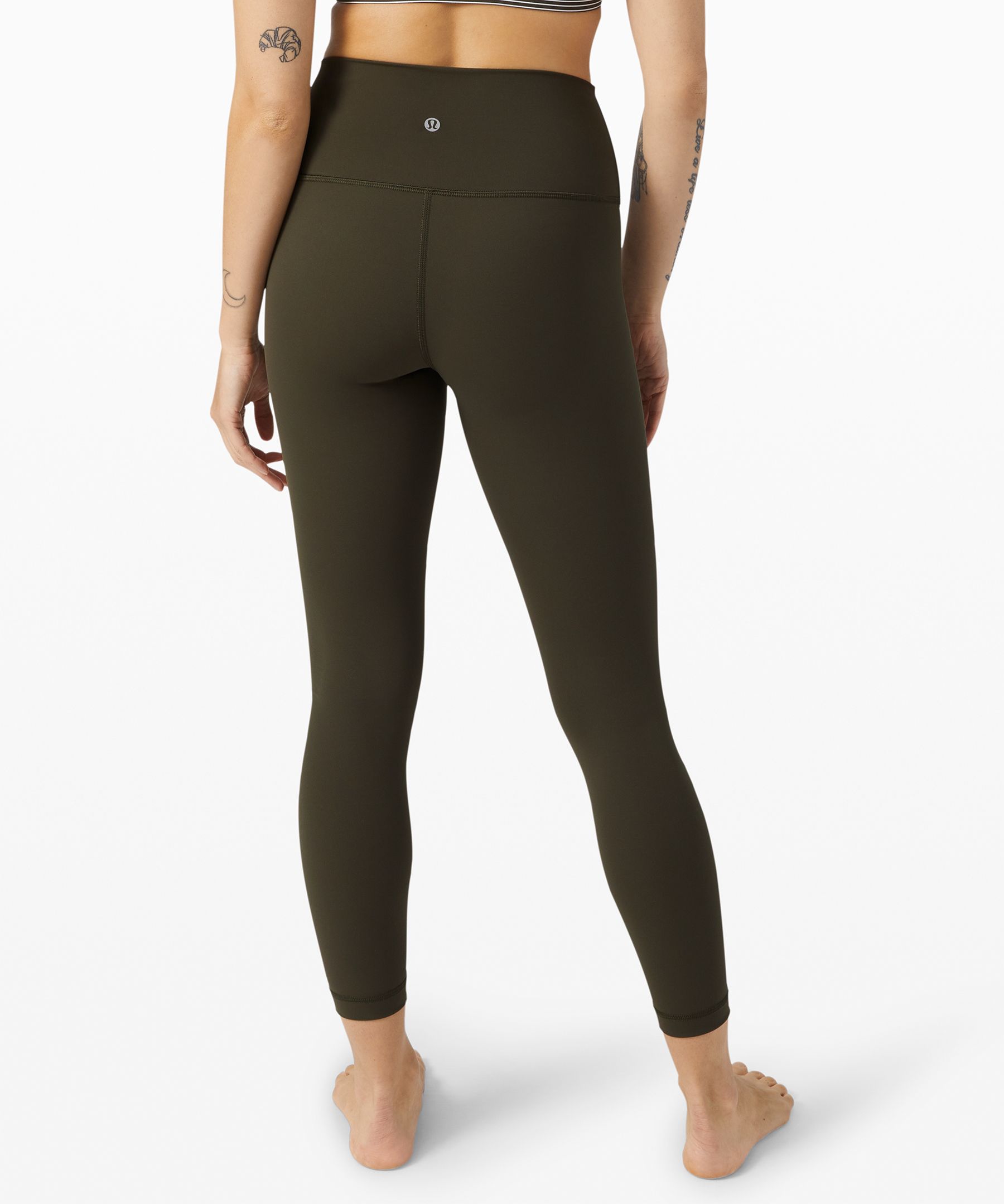 Lululemon Leggings Dame Mørke Olivengrønne | 37086-YAUV