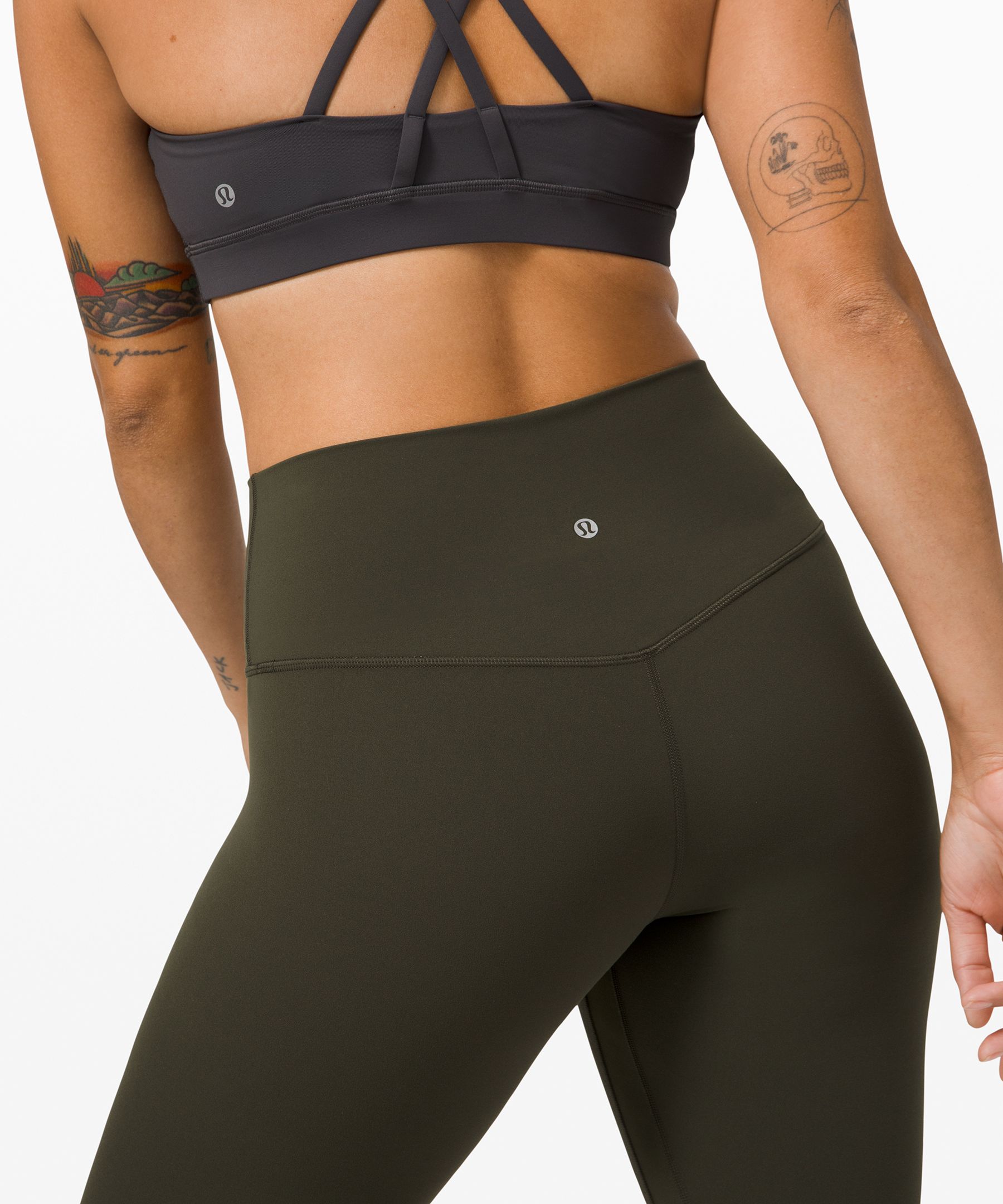 Lululemon Leggings Dame Mørke Olivengrønne | 39416-CLWD