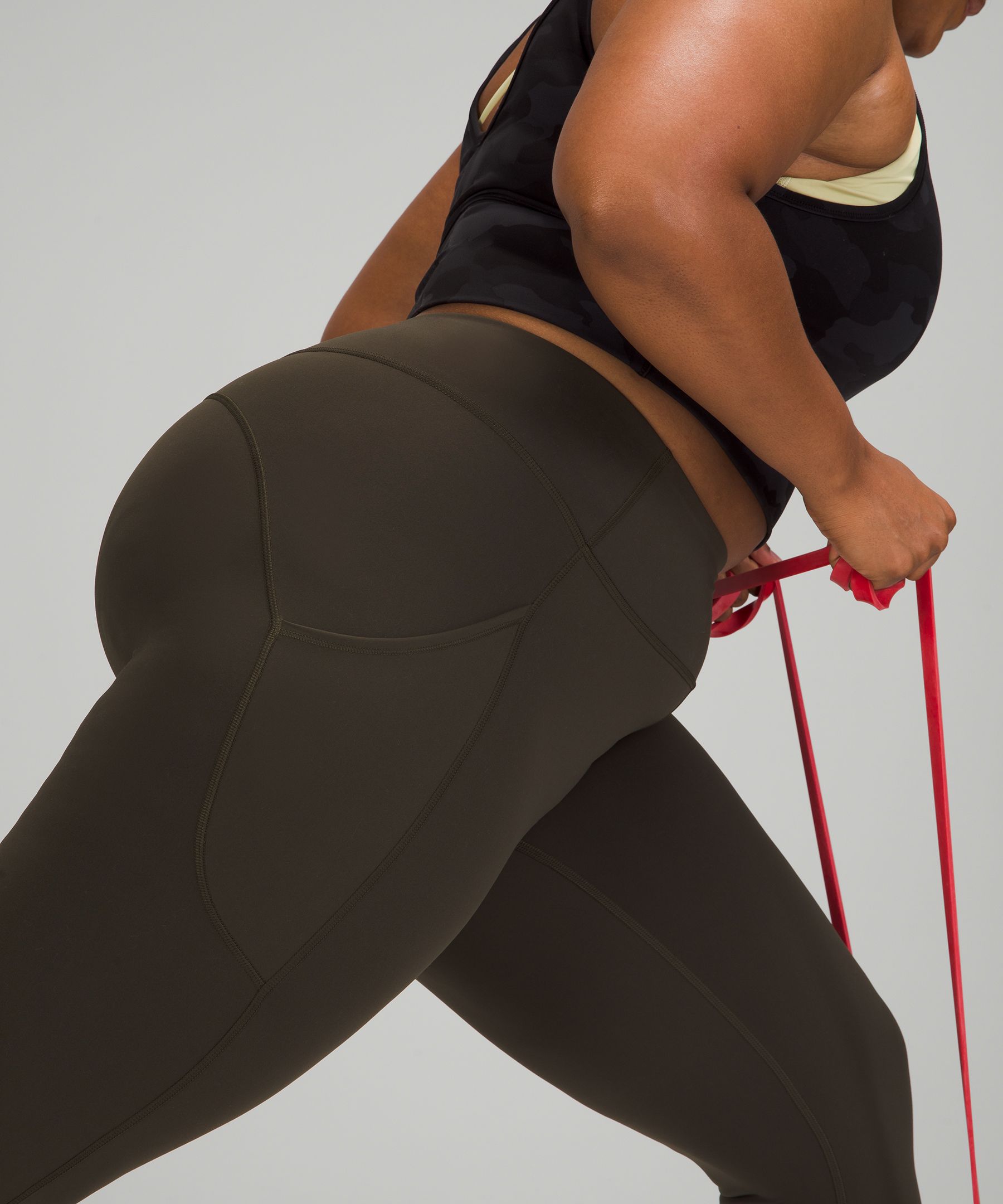 Lululemon Leggings Dame Mørke Olivengrønne | 40897-MZHD