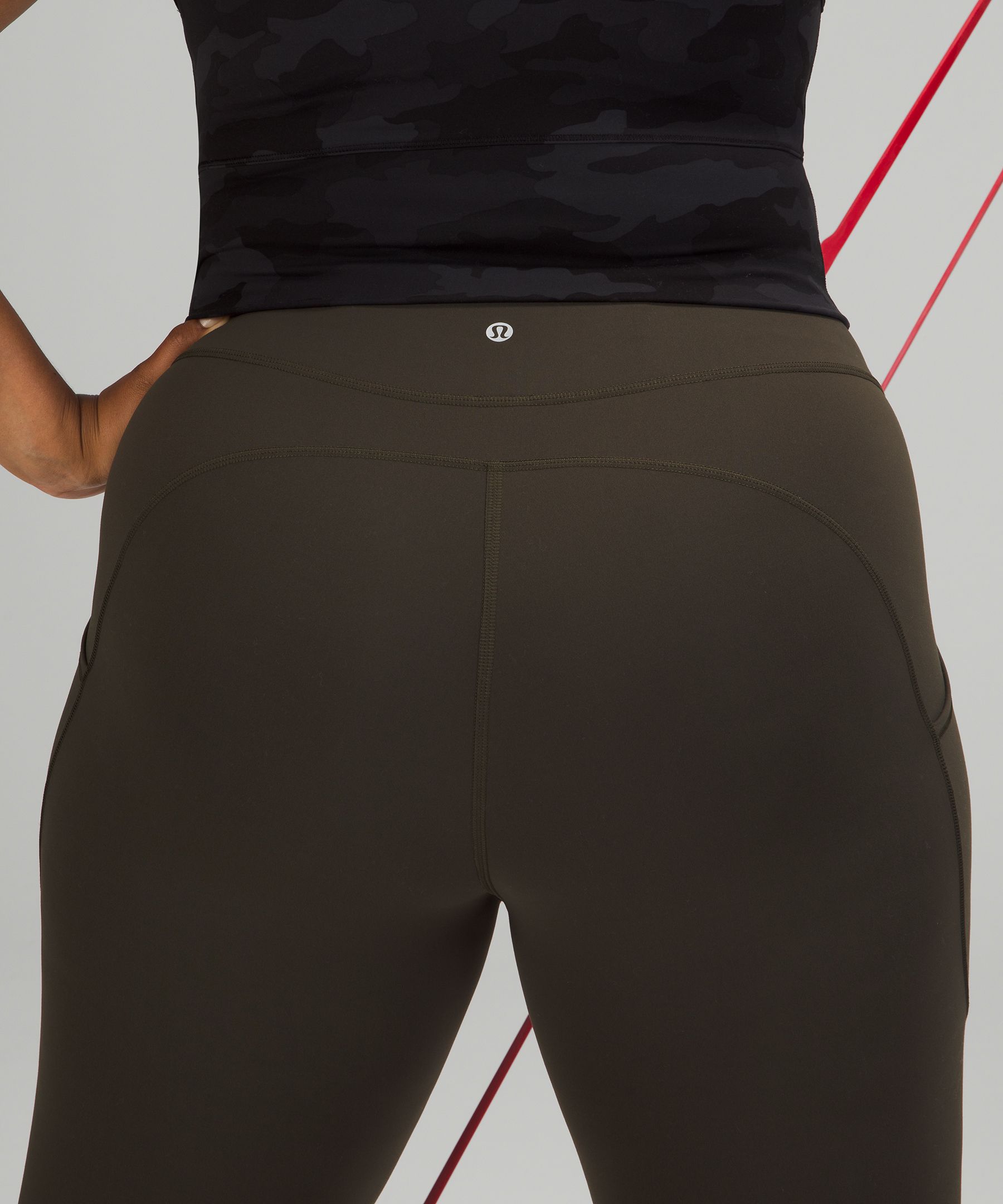 Lululemon Leggings Dame Mørke Olivengrønne | 40897-MZHD