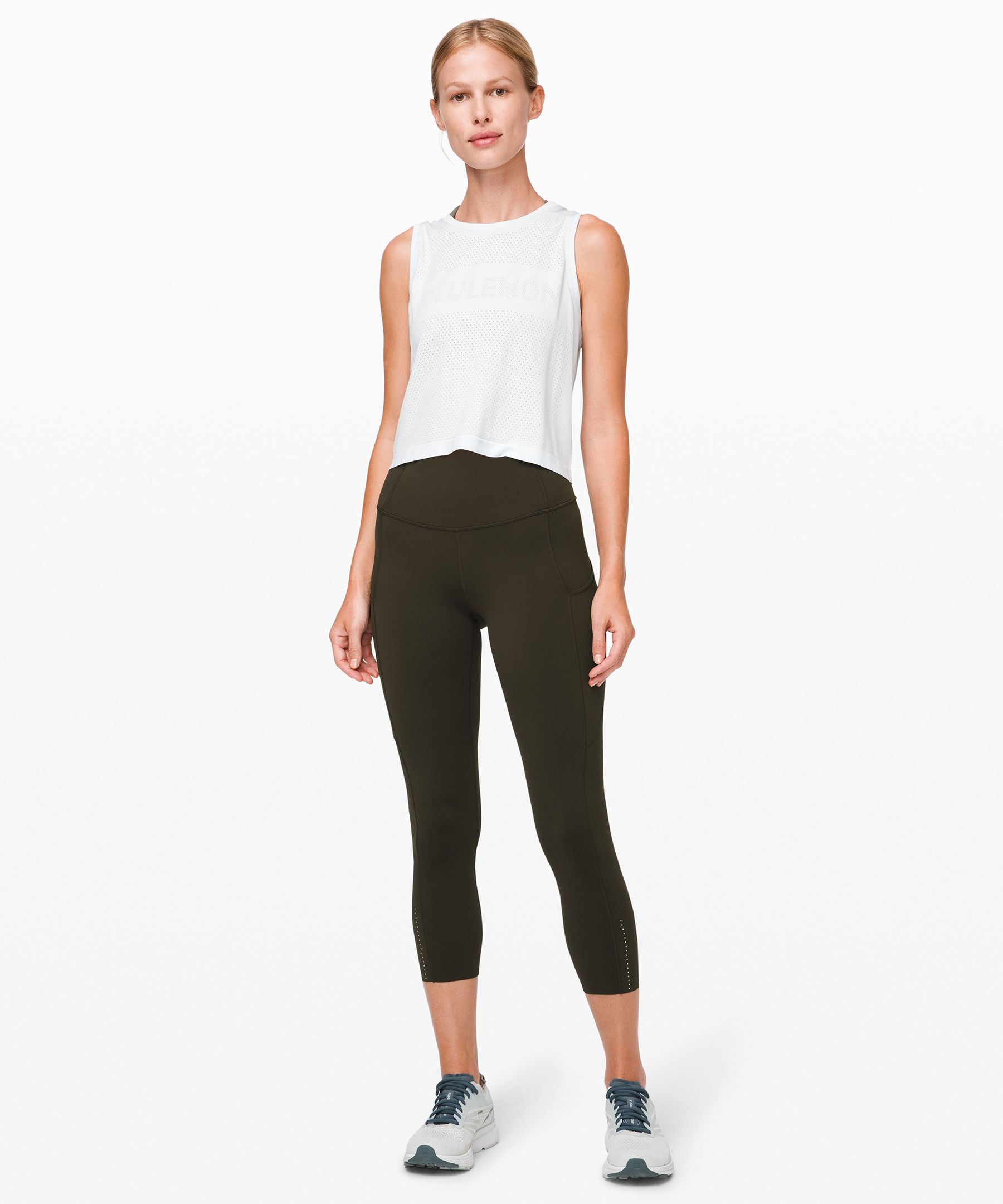 Lululemon Leggings Dame Mørke Olivengrønne | 49360-NQYH