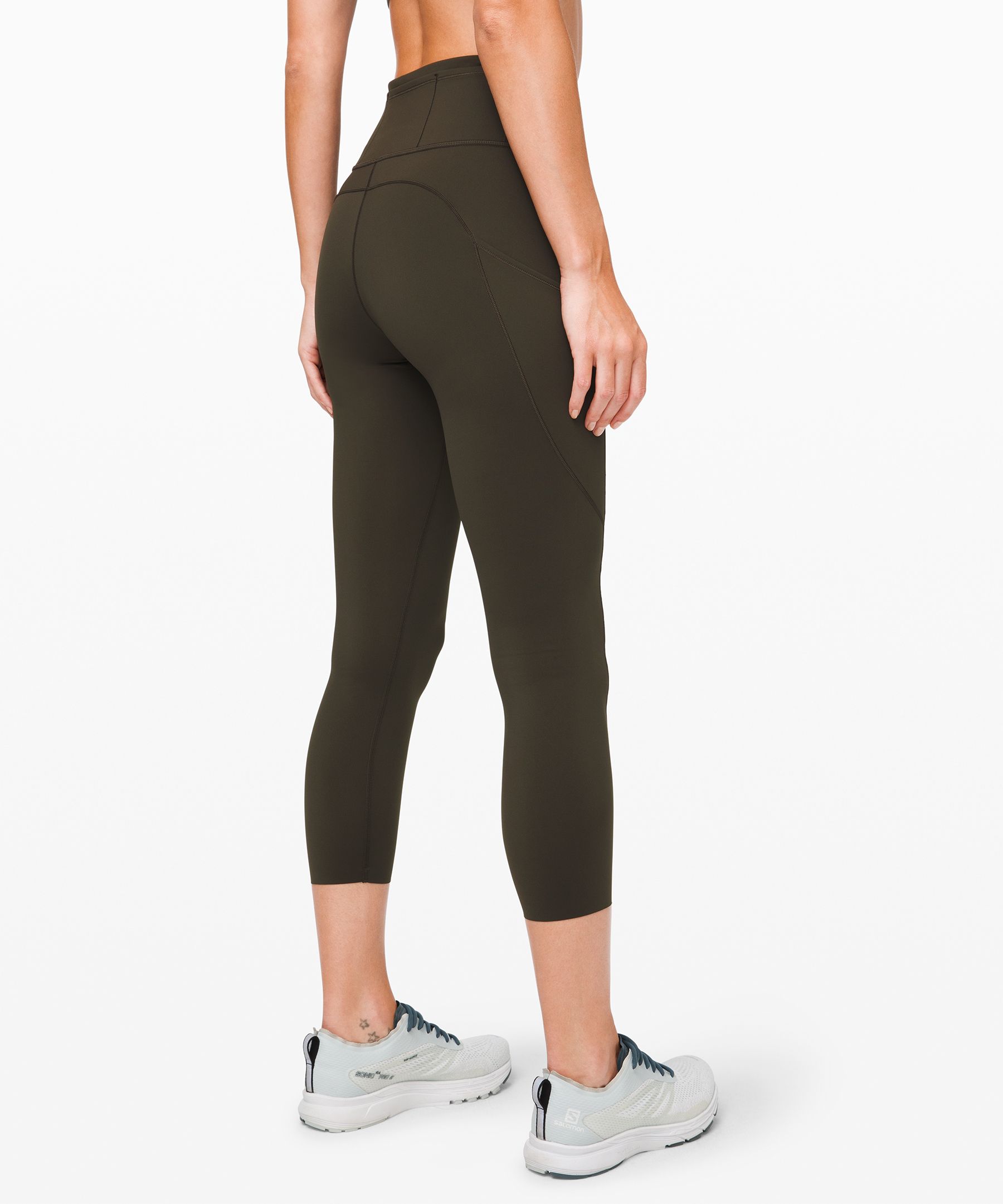 Lululemon Leggings Dame Mørke Olivengrønne | 49360-NQYH