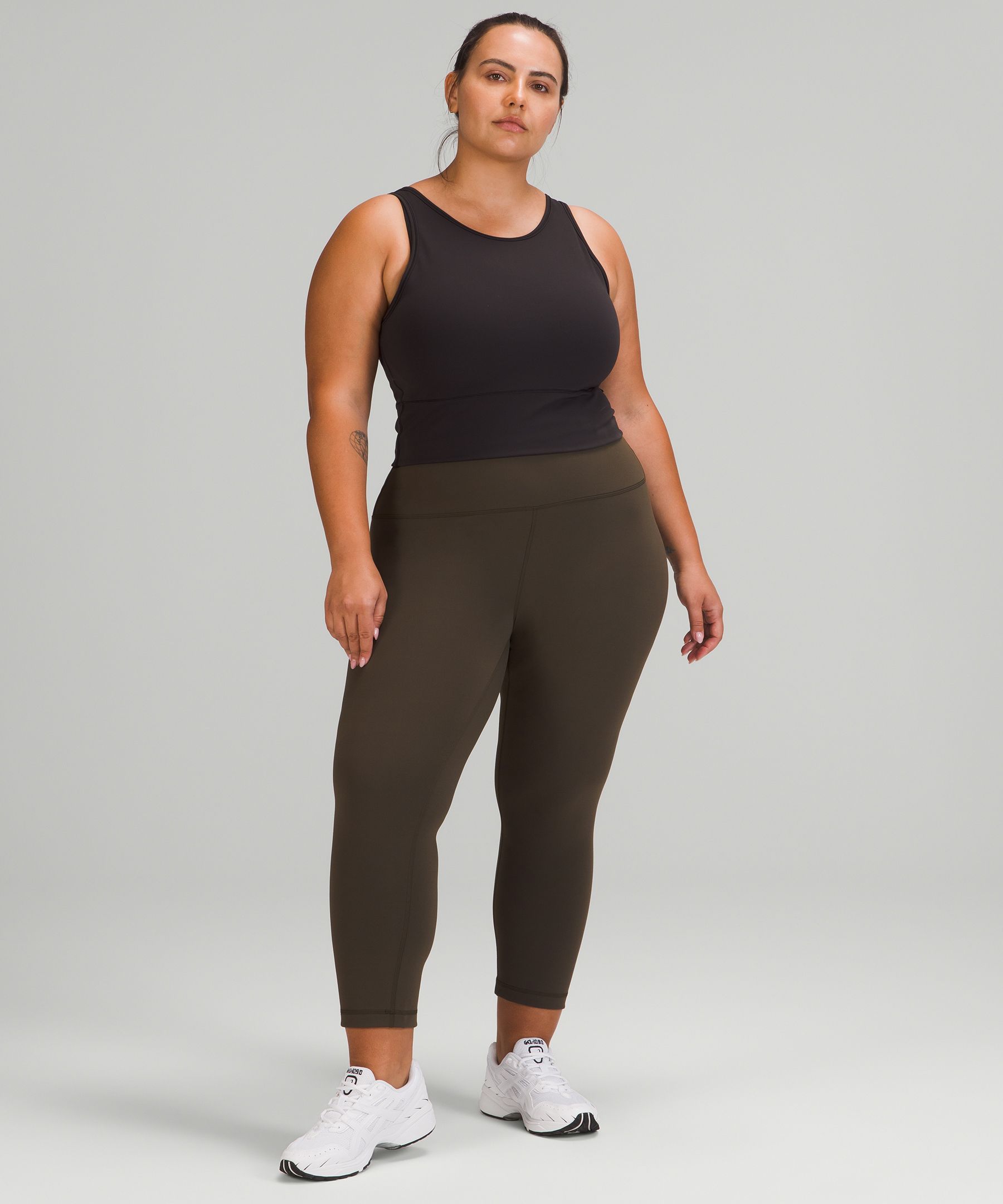 Lululemon Leggings Dame Mørke Olivengrønne | 54298-QVHT