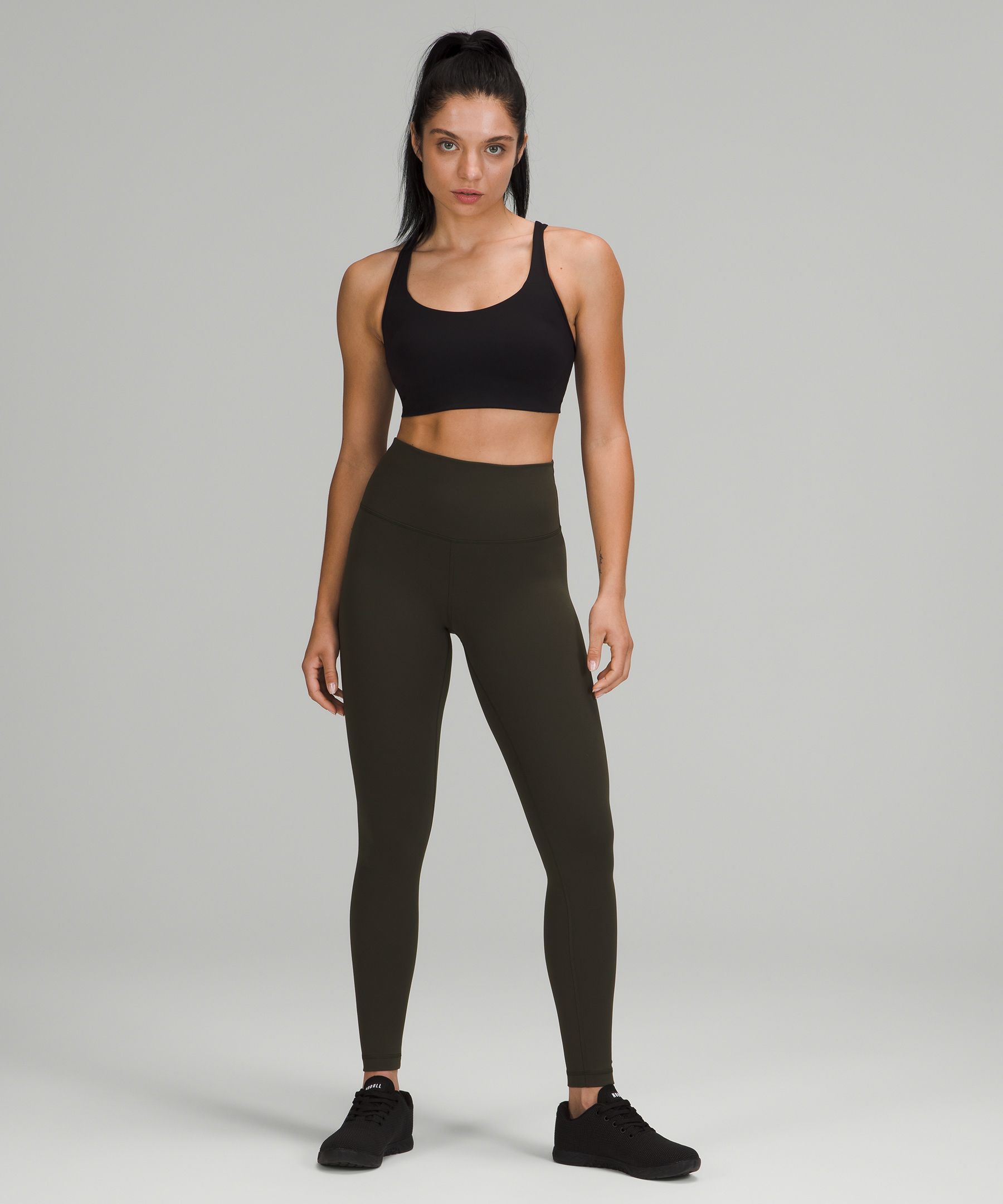 Lululemon Leggings Dame Mørke Olivengrønne | 56243-JNYX